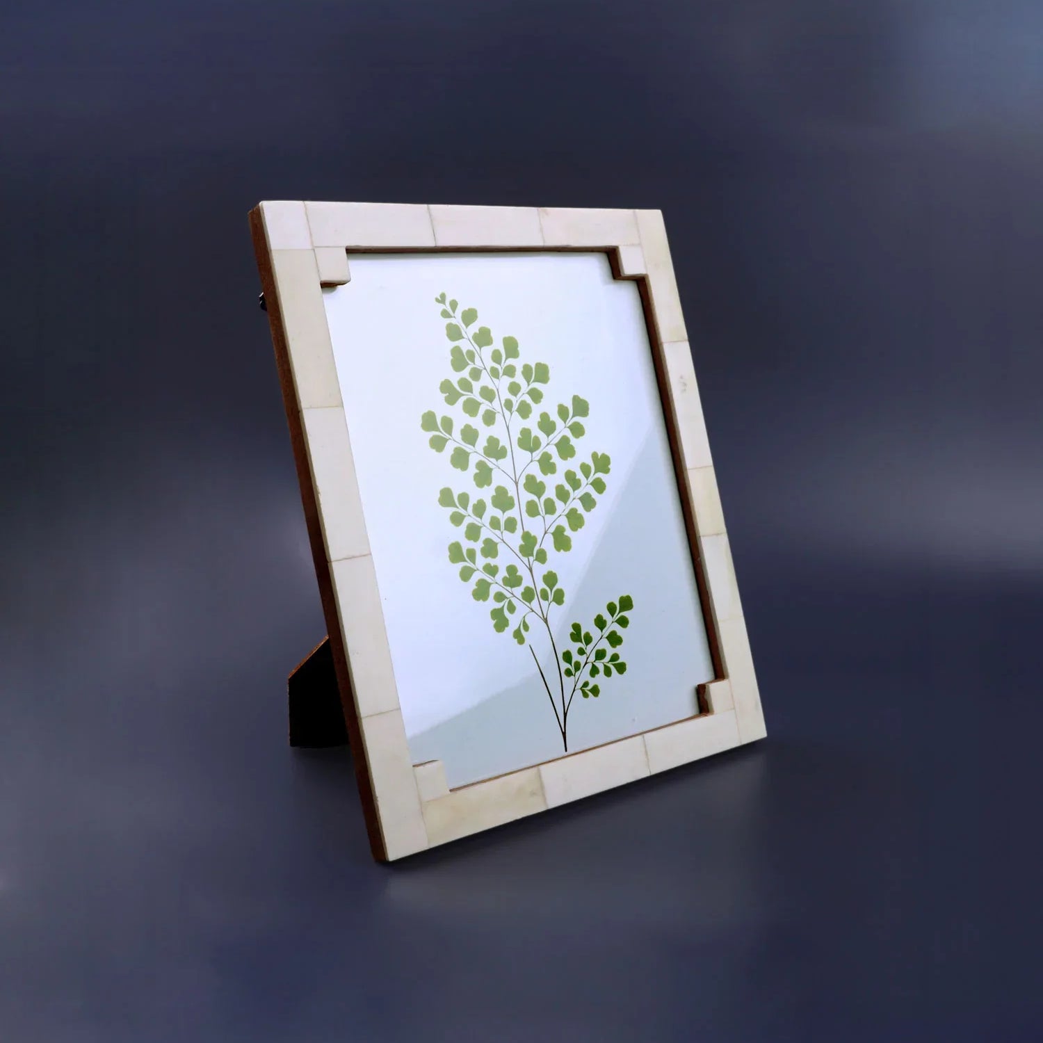 Tectura Handcrafted Horn Bone Photo Frame Architectural Cream Tones Picture Display - G Decor