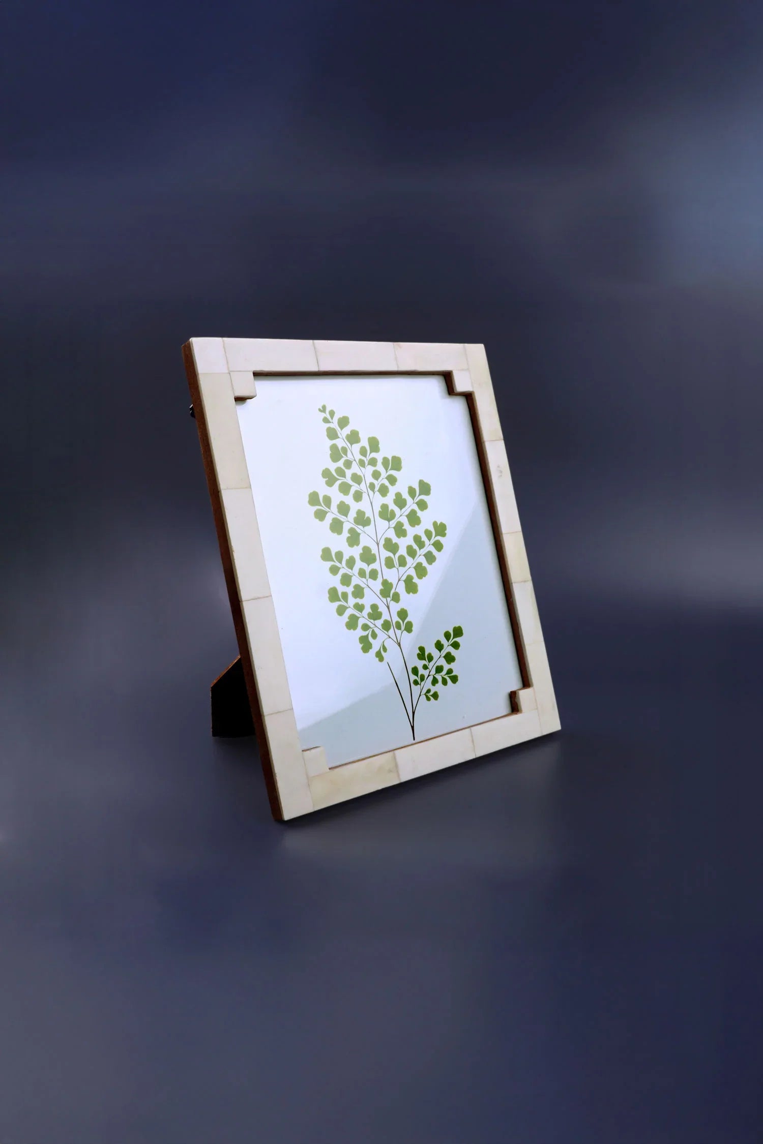 Tectura Handcrafted Horn Bone Photo Frame Architectural Cream Tones Picture Display - G Decor