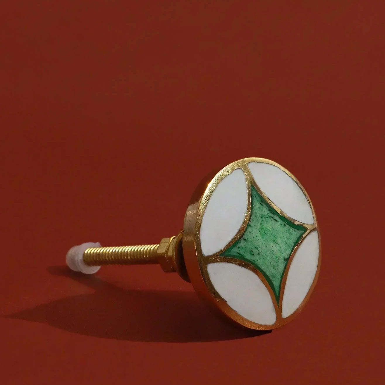 Toledo Mother of Pearl Gold Brass Pull Knobs - G Decor