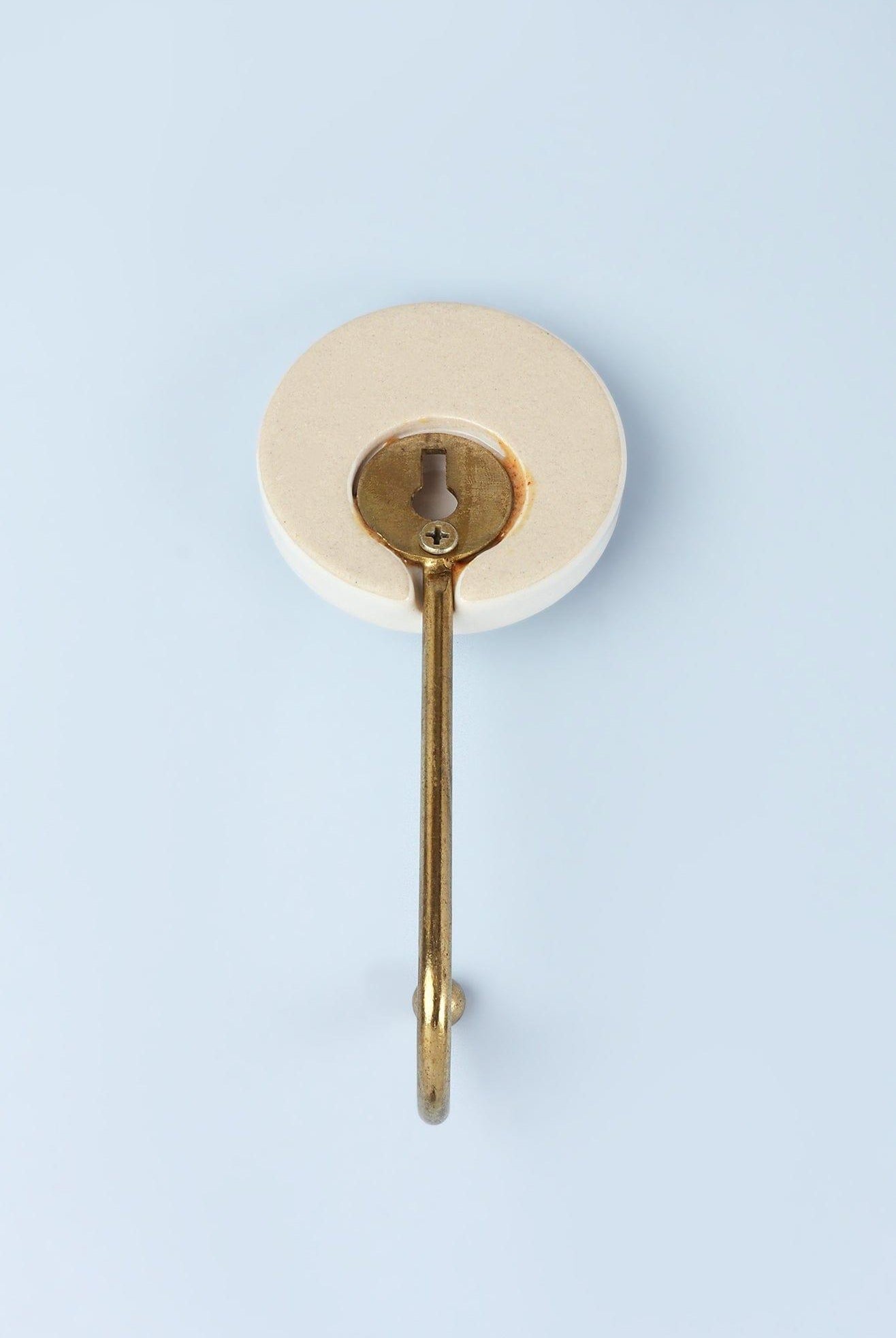 Traditional British Pub Tile Monogram Wall Hook Black & Gold Alphabet Initial Hook - G Decor