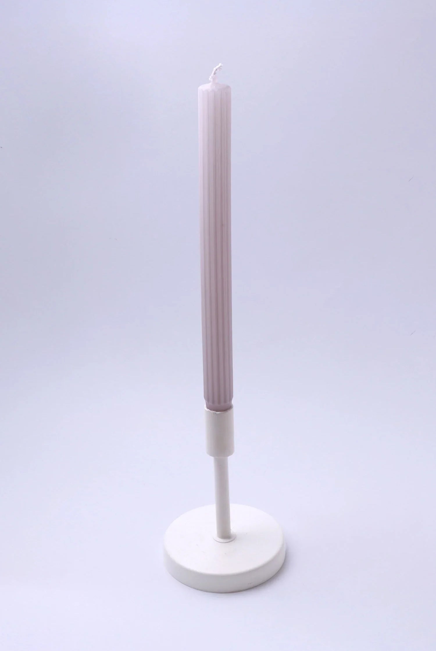 Velluto Rosato Set of 2 Extra Tall Dinner & Taper Candles with Ribbed Velvet Matte Finish - G Decor