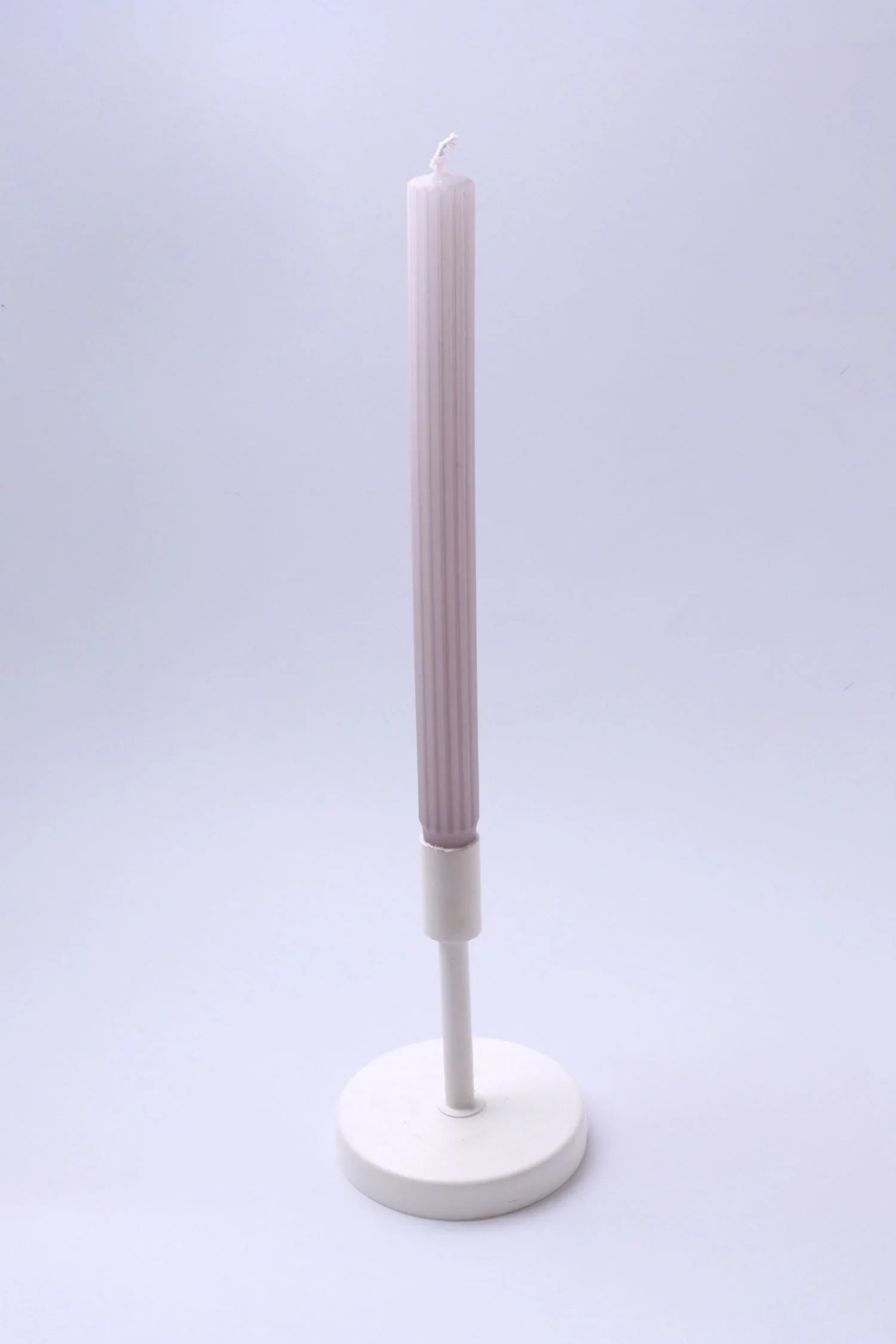 Velluto Rosato Set of 2 Extra Tall Dinner & Taper Candles with Ribbed Velvet Matte Finish - G Decor