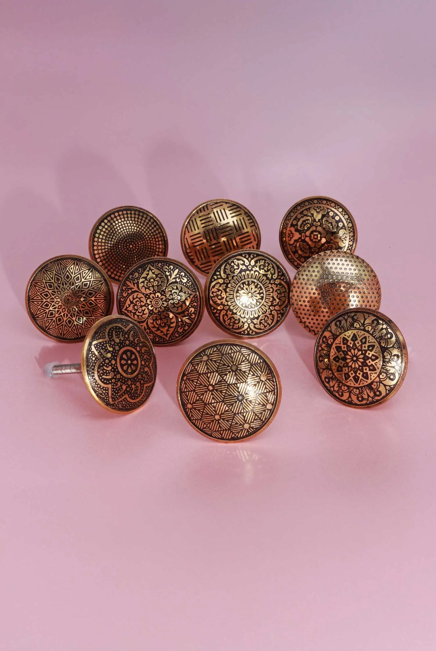 Versailles Vintage Gold Brass Door Knob & Pull Handle - G Decor