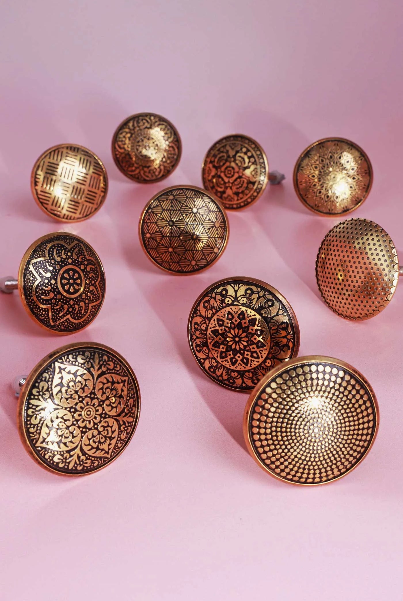 Versailles Vintage Gold Brass Door Knob & Pull Handle - G Decor