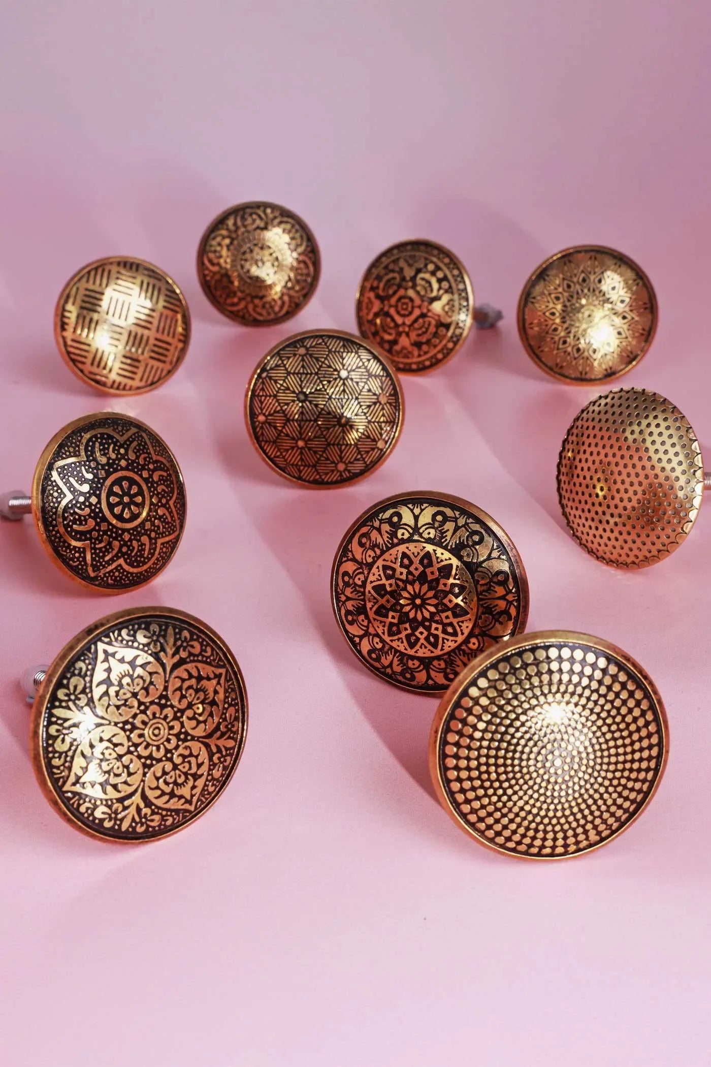 versailles-vintage-gold-brass-door-knob-and-pull-handle-g-decor-73318 - G Decor