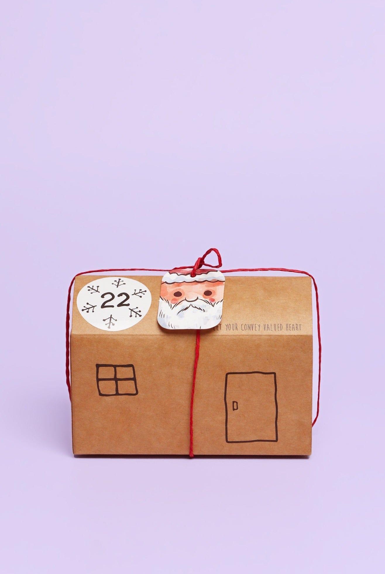 Village Countdown, Foldable Card Houses Advent Calendar - G Decor