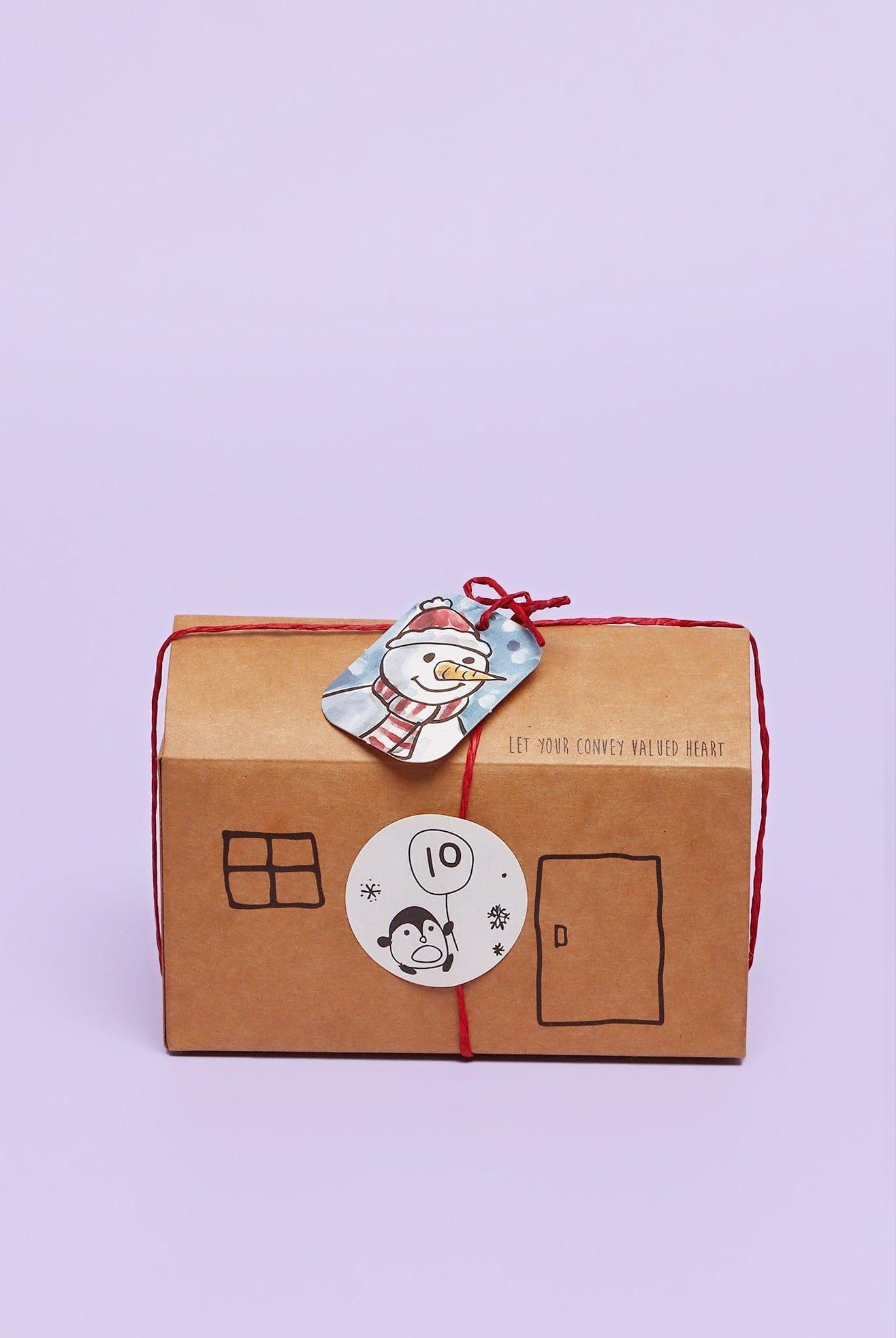 Village Countdown, Foldable Card Houses Advent Calendar - G Decor