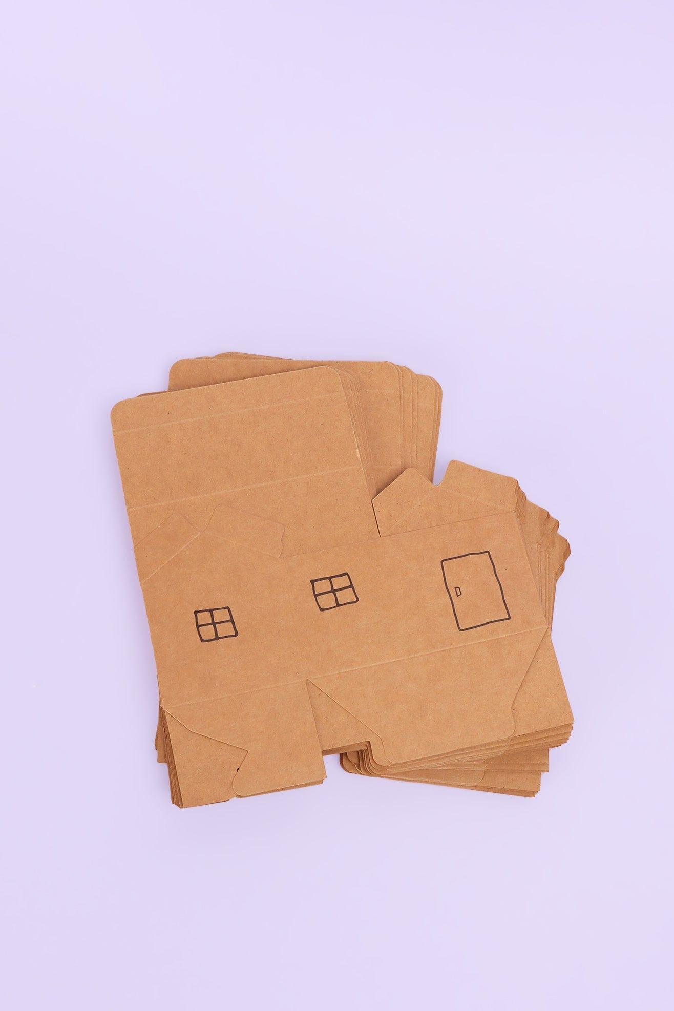 Village Countdown, Foldable Card Houses Advent Calendar - G Decor