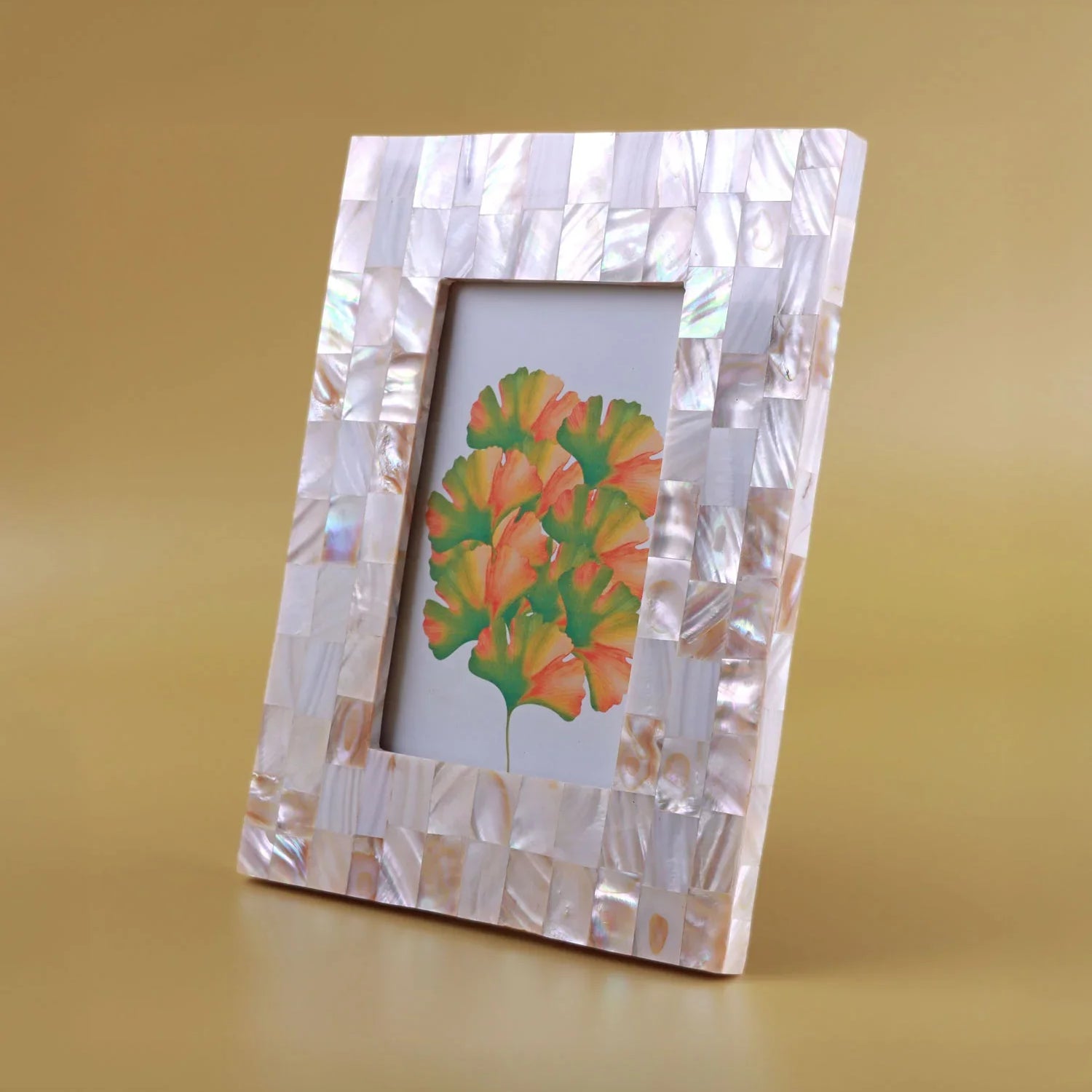 Vivianne Mother of Pearl Handmade Photo Frame Opaline Édition d’Art Picture Display - G Decor