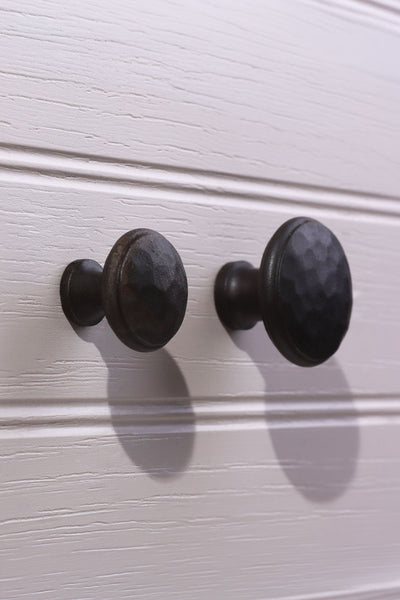 Hand Forged Hammered Beaten Cupboard Door Knob