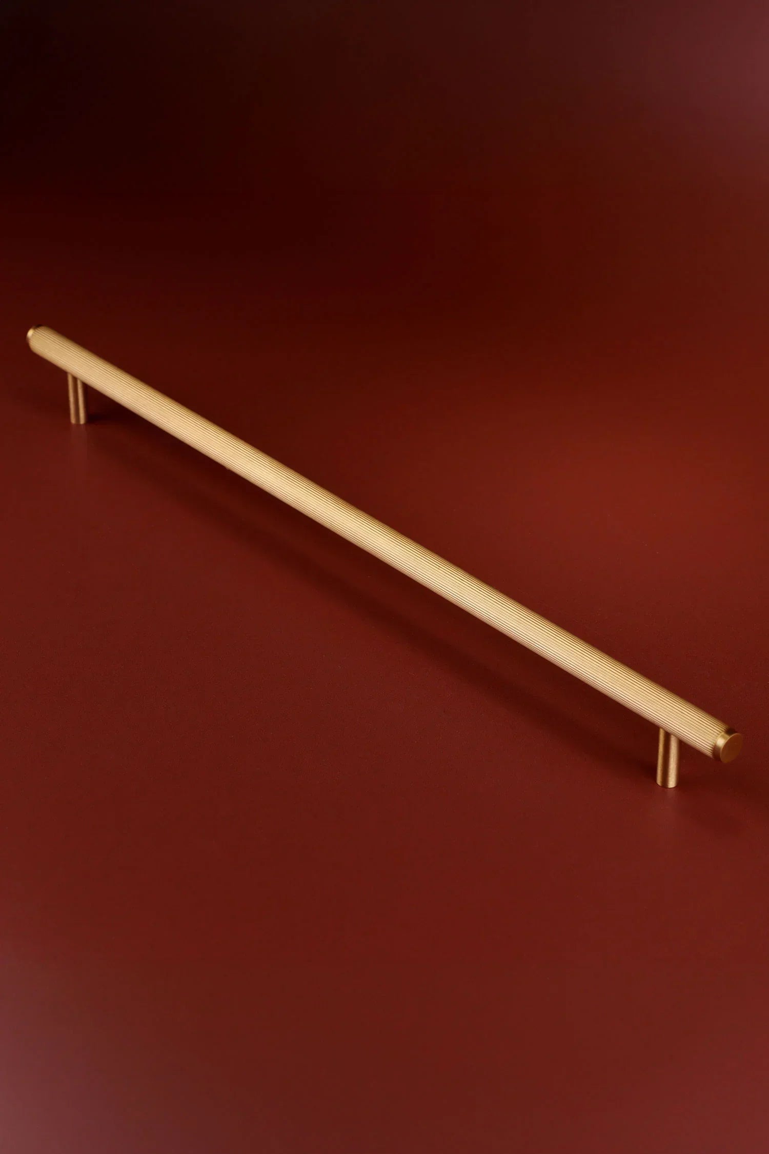 Kensington Fluted Brass Bar Pull — view 8, G Decor