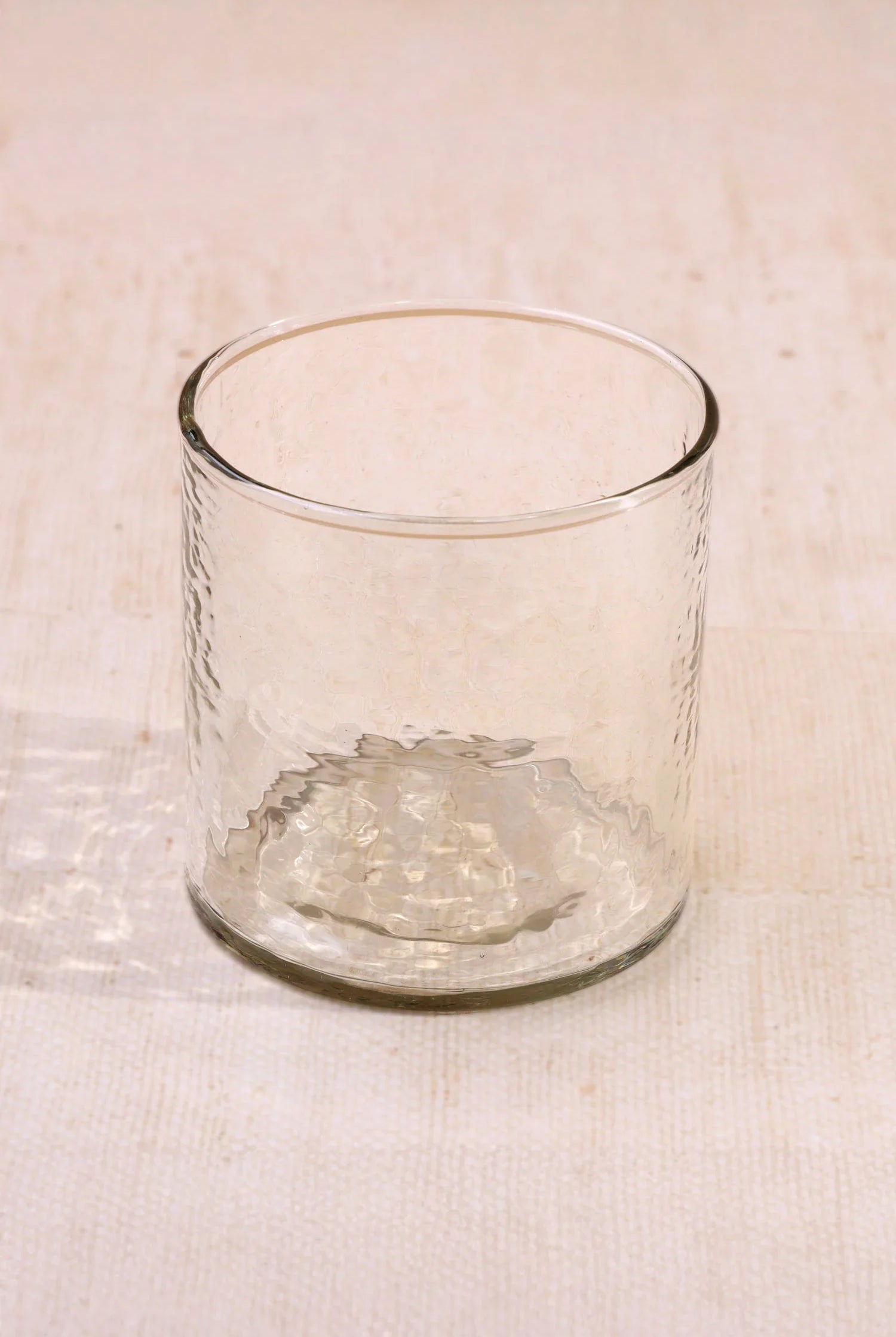 Yaki Handmade Hammered Glass – Set of 4 Tumblers or Jug, Artistic Design for Water, Juice & Table Use - G Decor