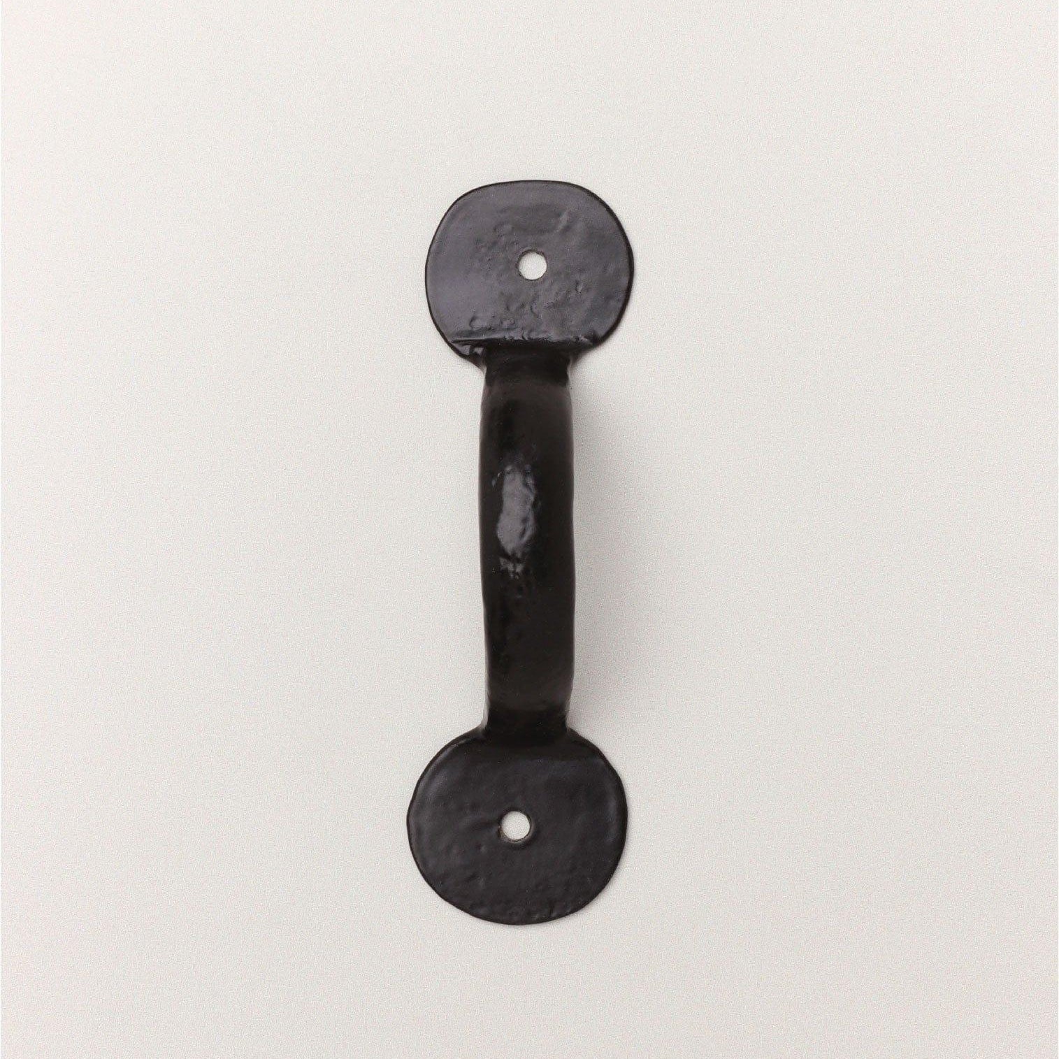 4" Coinbase Hand Forged Pull Handles in Beeswax and Black Finish - G Decor