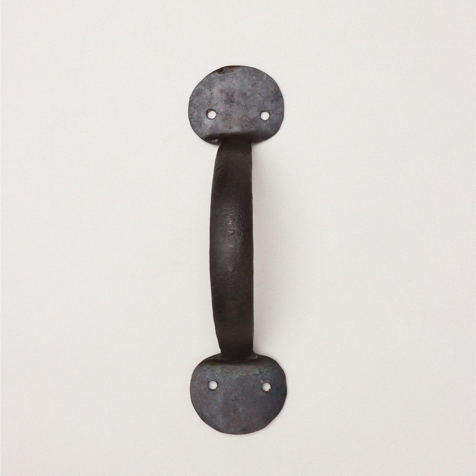 6" Coinbase Hand Forged Pull Handles in Beeswax and Black Finish - G Decor