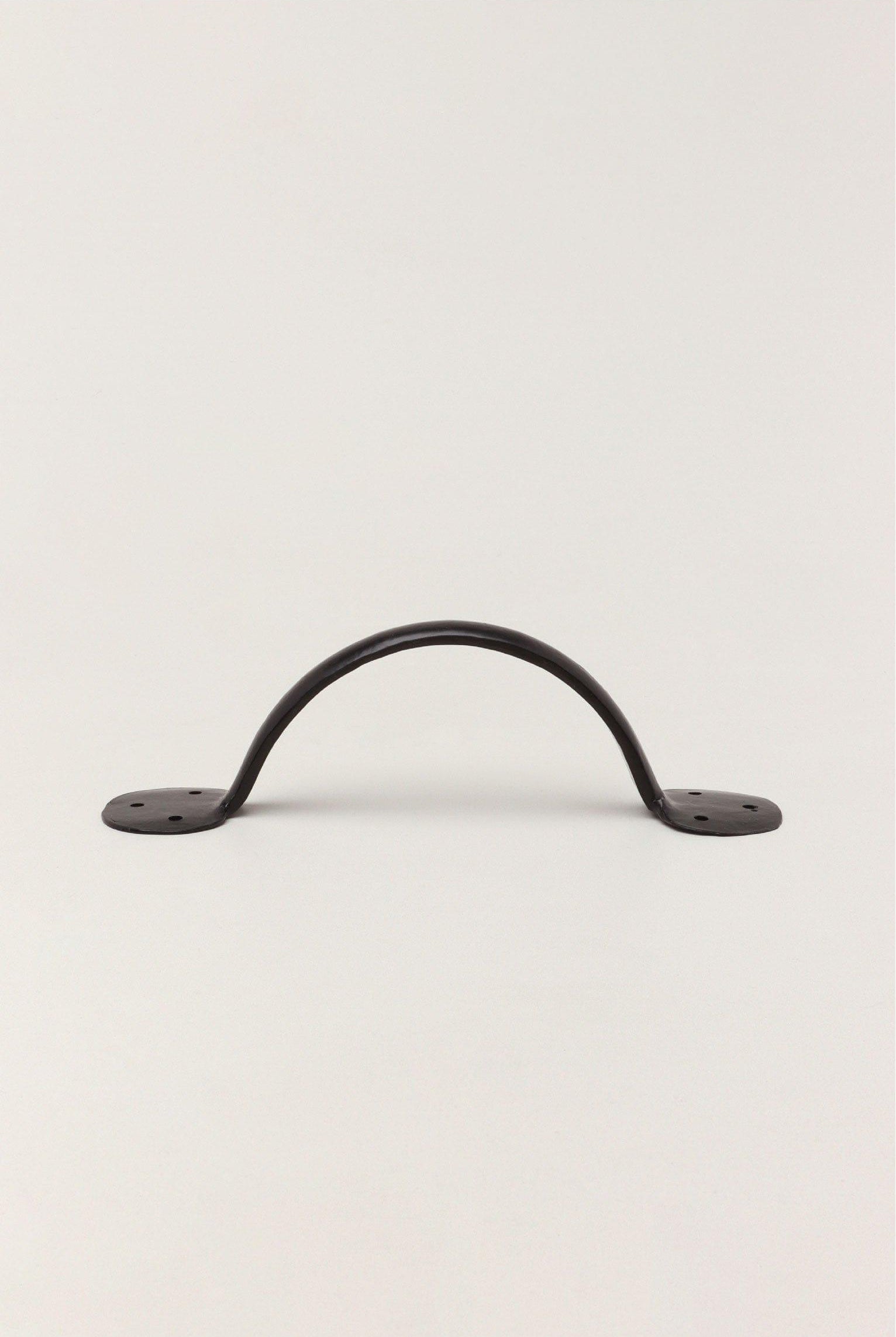 8" Coinbase Hand Forged Pull Handles in Beeswax and Black Finish - G Decor