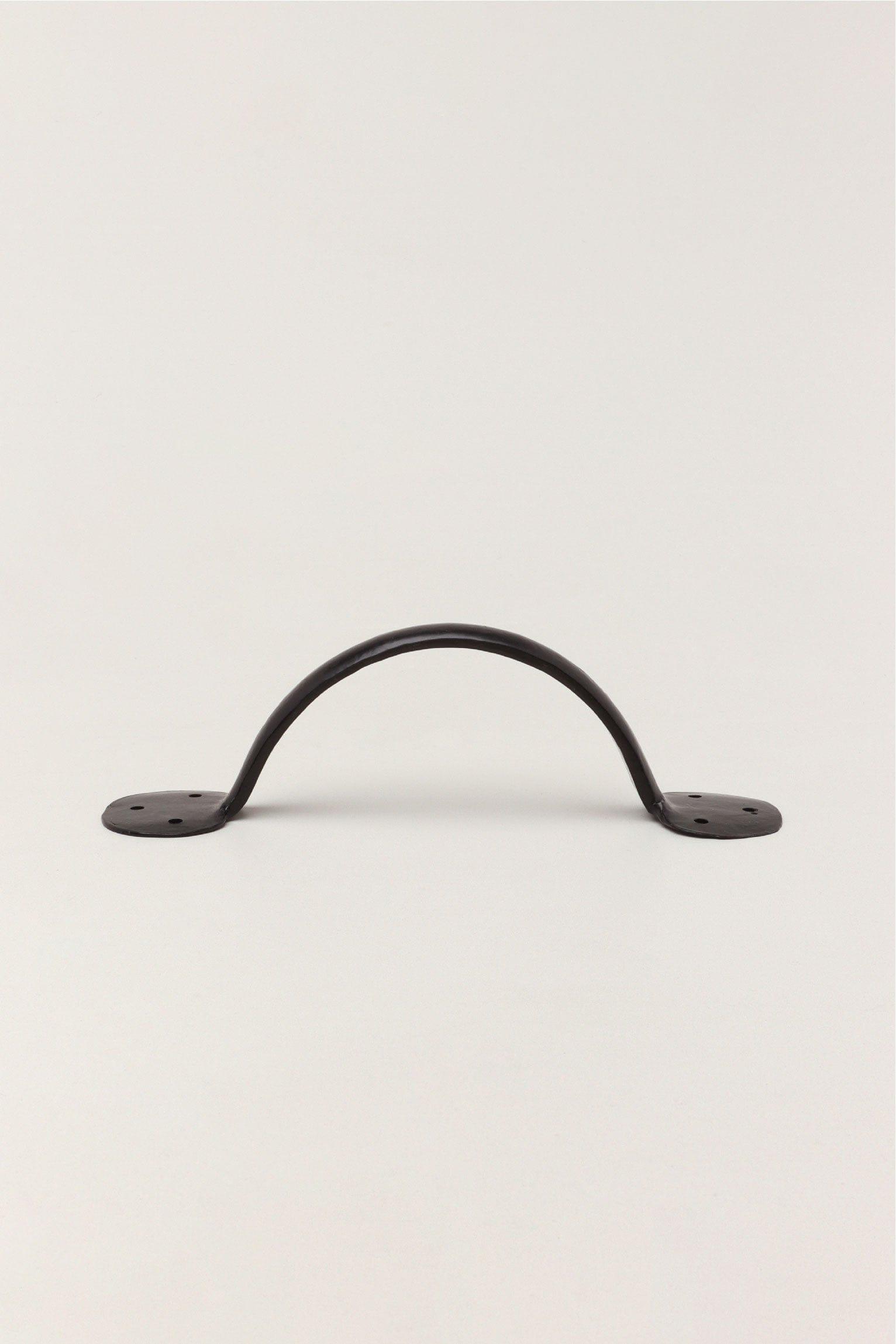 8" Coinbase Hand Forged Pull Handles in Beeswax and Black Finish - G Decor