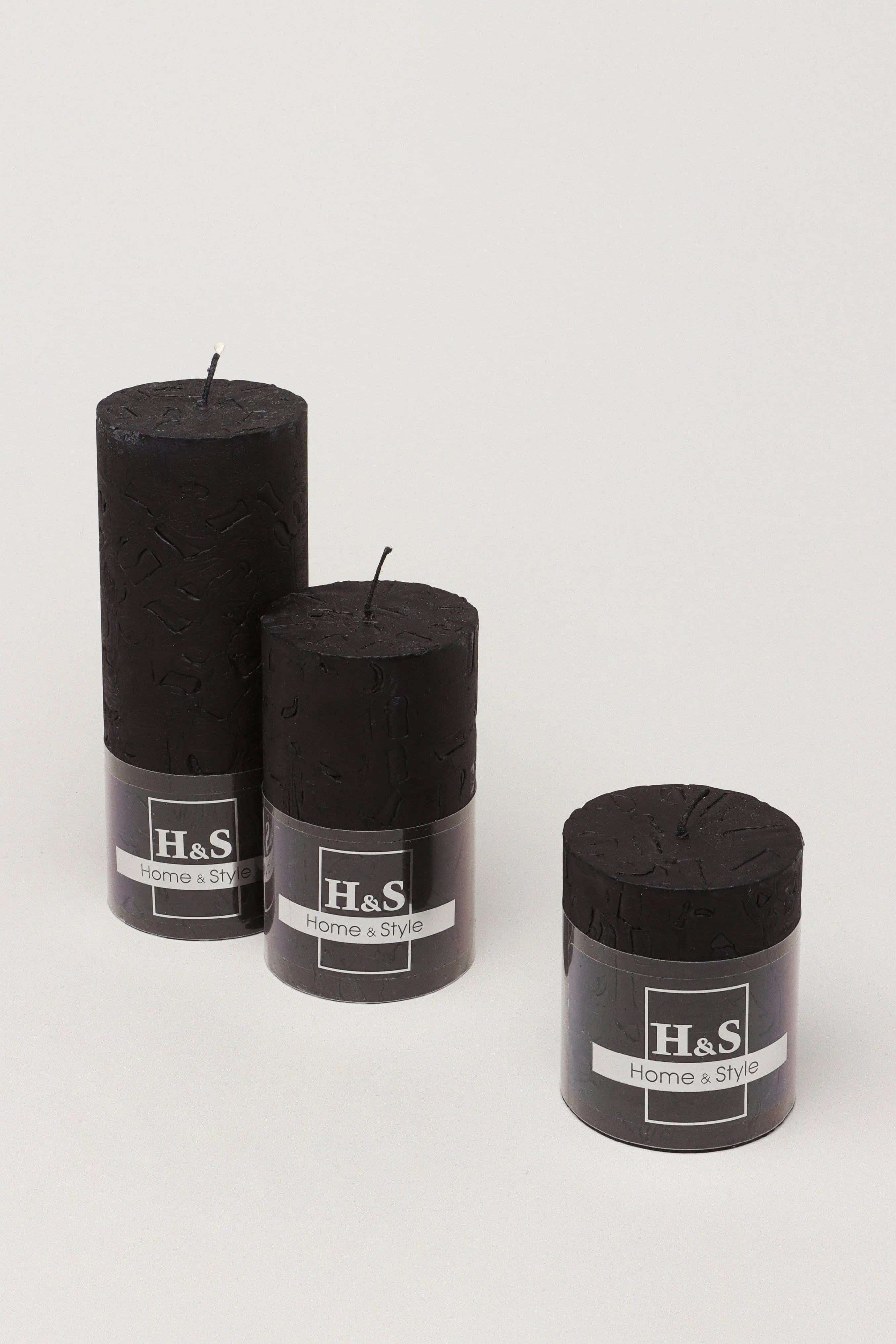 adelle-obsidian-matte-signature-waxwork-pillar-candle-in-deep-black-g-decor-16887 - G Decor