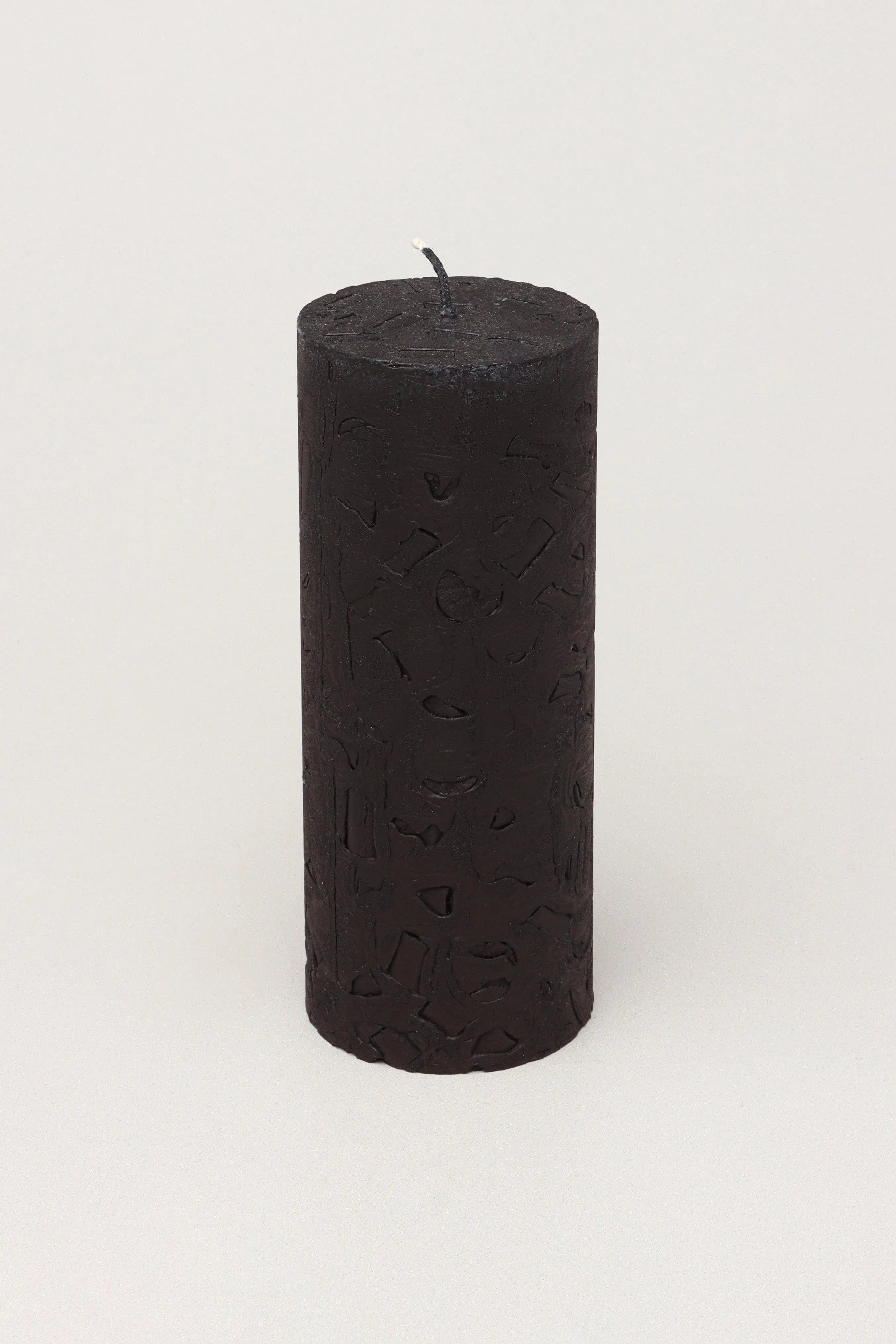 adelle-obsidian-matte-signature-waxwork-pillar-candle-in-deep-black-g-decor-49016 - G Decor