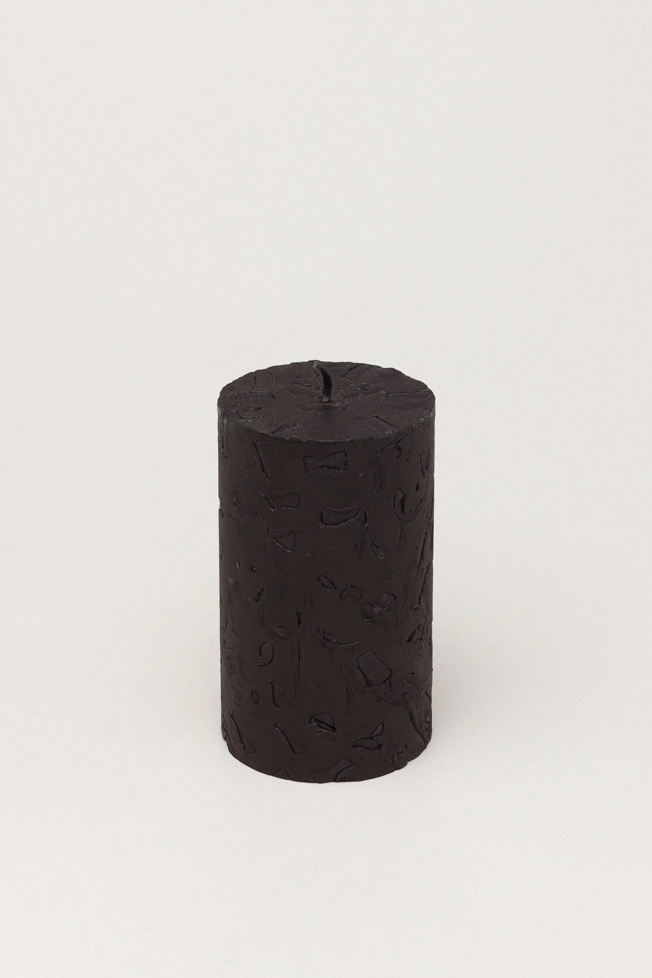 adelle-obsidian-matte-signature-waxwork-pillar-candle-in-deep-black-g-decor-81826 - G Decor