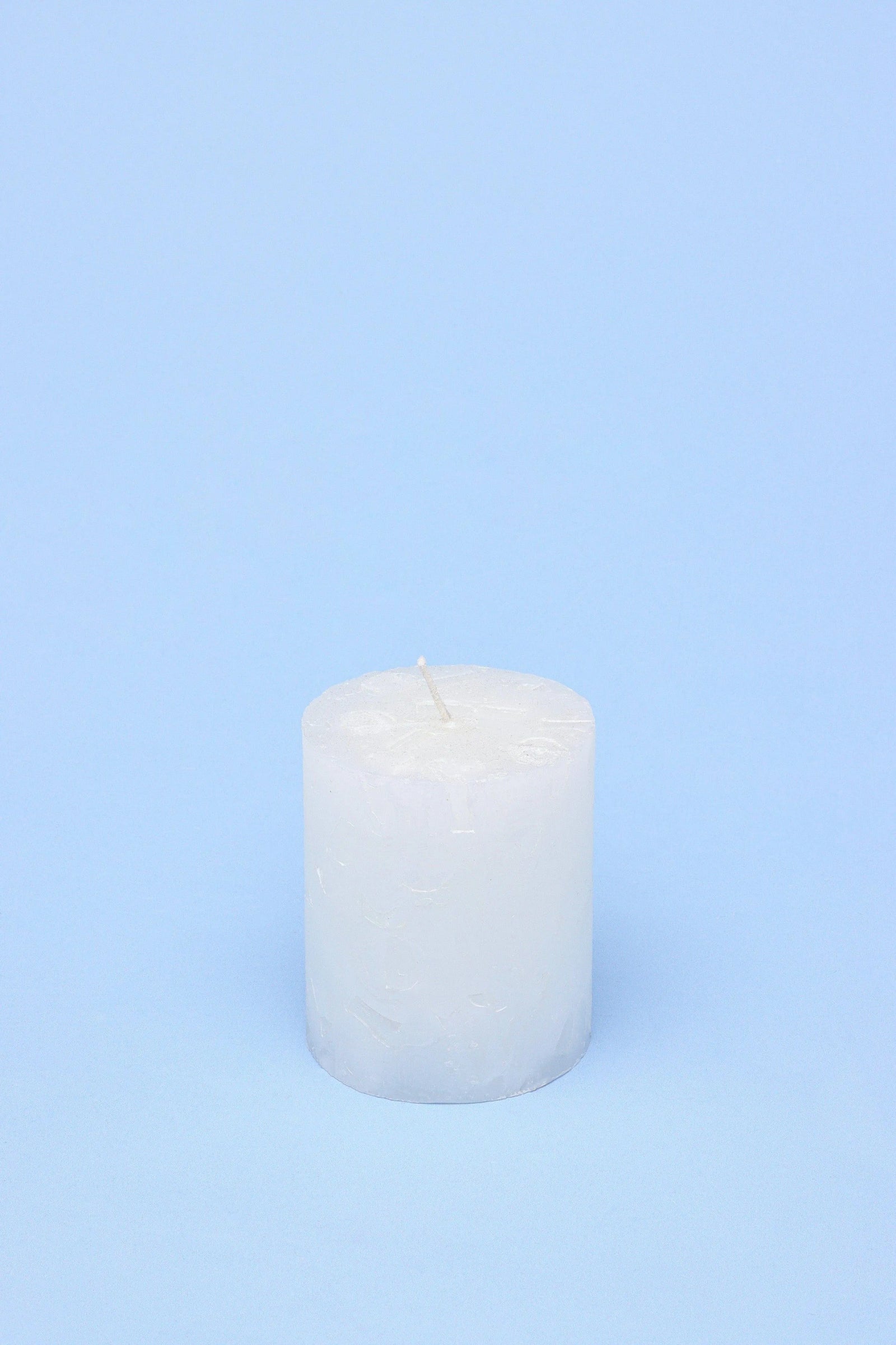 Adelle Pure White Signature Waxwork Pillar Candle — view 5, G Decor