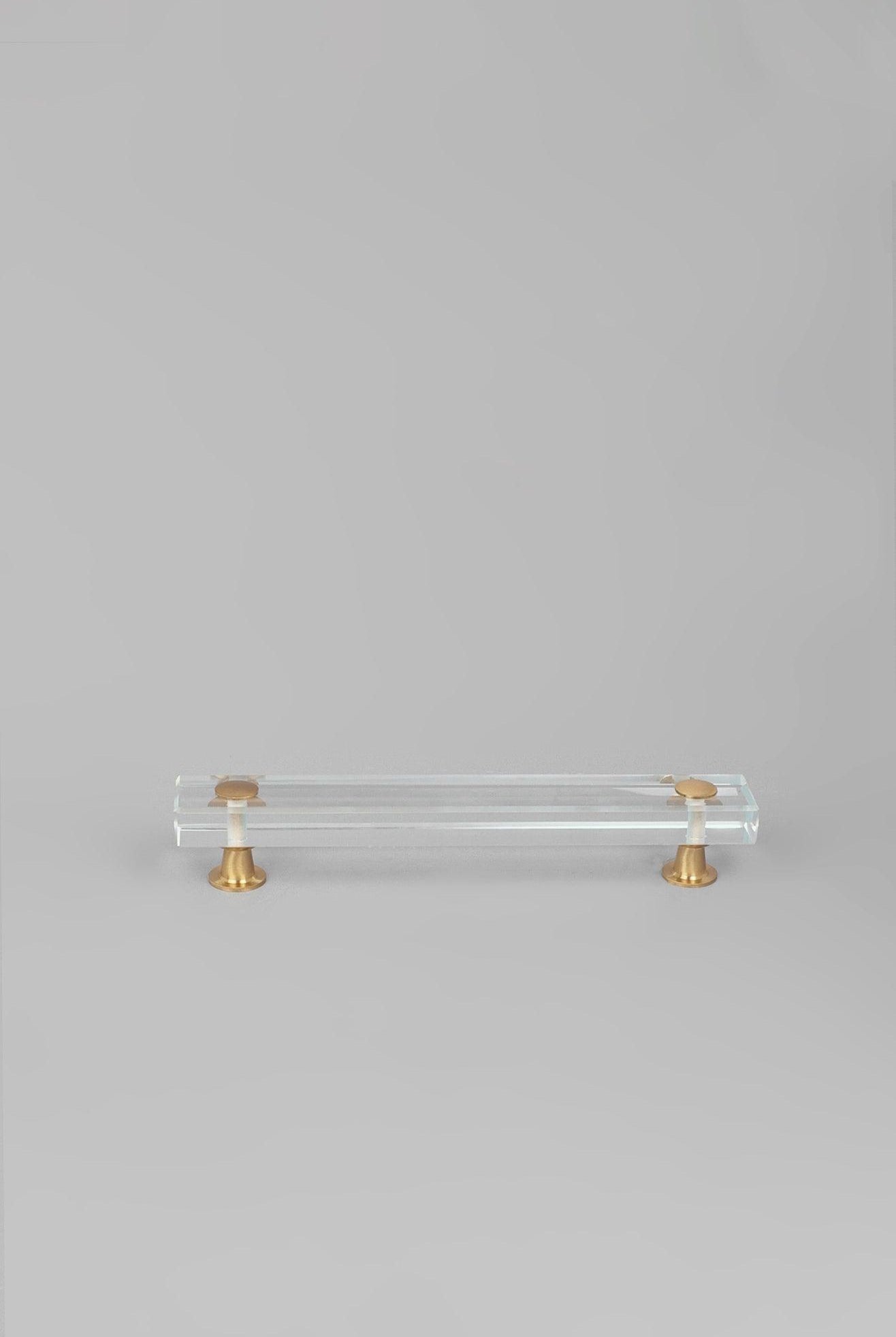 Alchemy Brass Clear Glass Cupboard Door Handle - G Decor