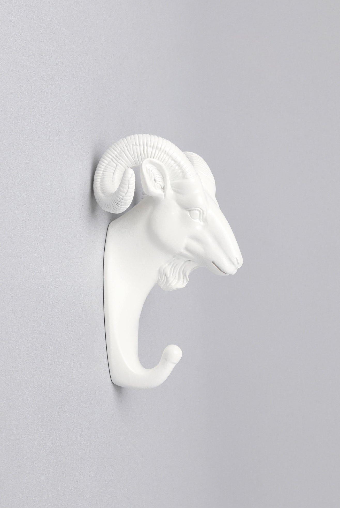 Animal White Wall Hooks Wildlife Coat & Towel Holders for Wall Décor - G Decor