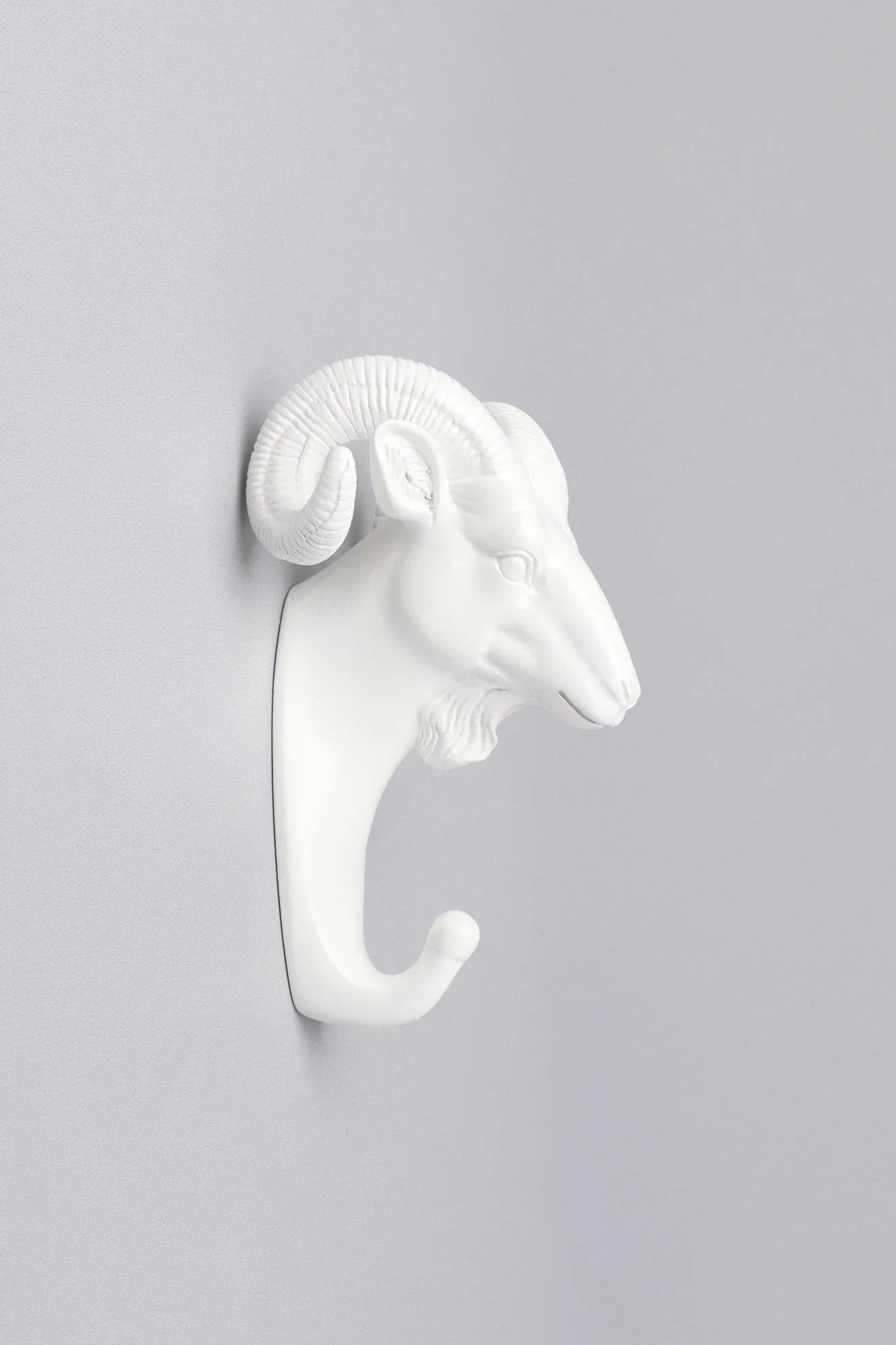 Animal White Wildlife Wall Coat Hook — alternate view, G Decor