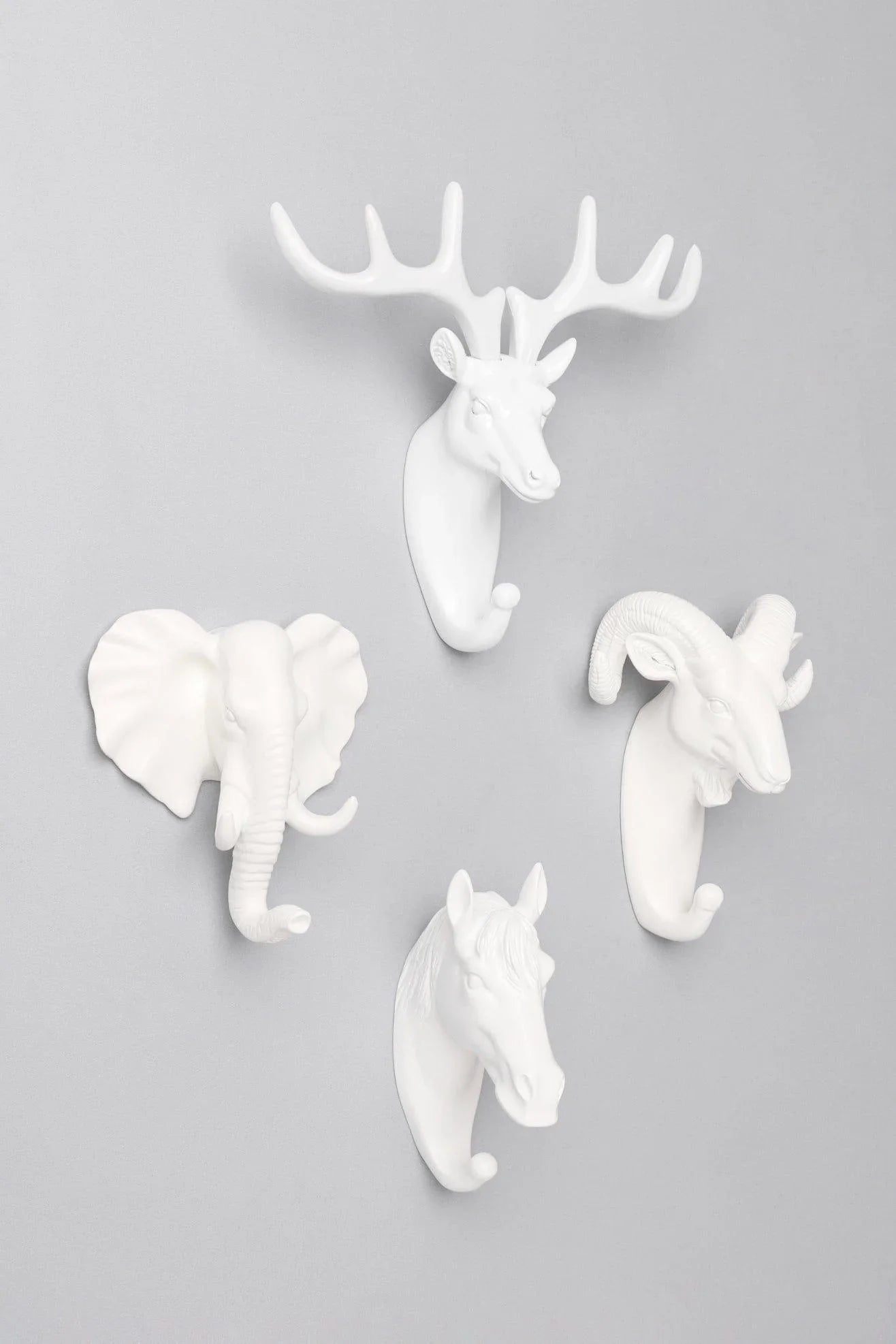 Animal White Wildlife Wall Coat Hook — view 7, G Decor