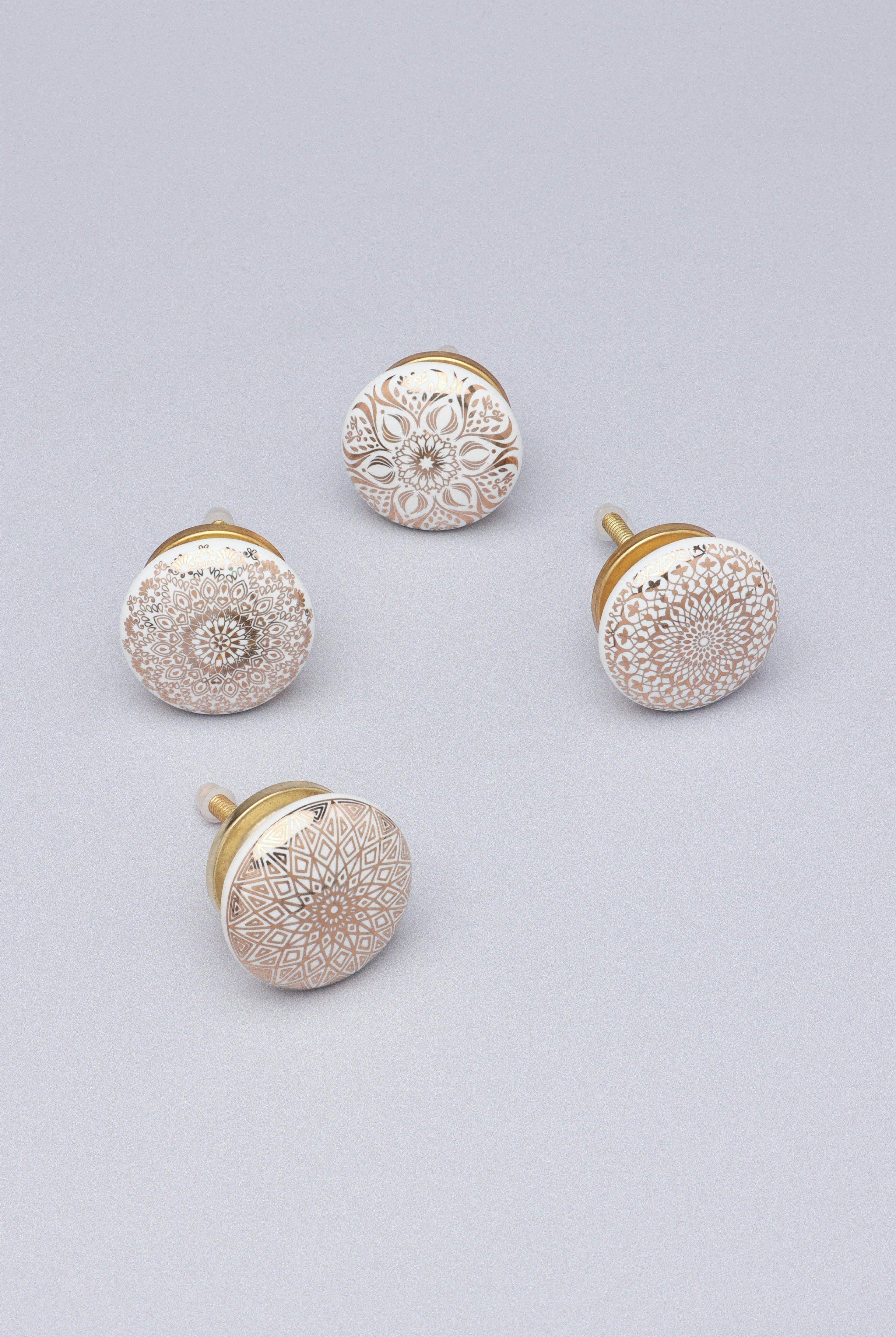 Aristocracy Gold Elegant Ceramic Door Knob - G Decor