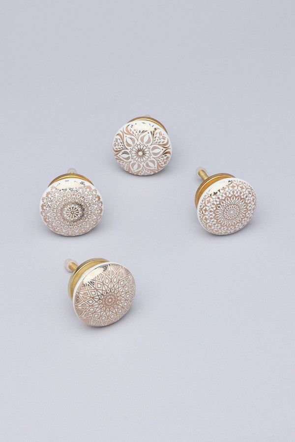 Aristocracy Gold Elegant Ceramic Cabinet Knob