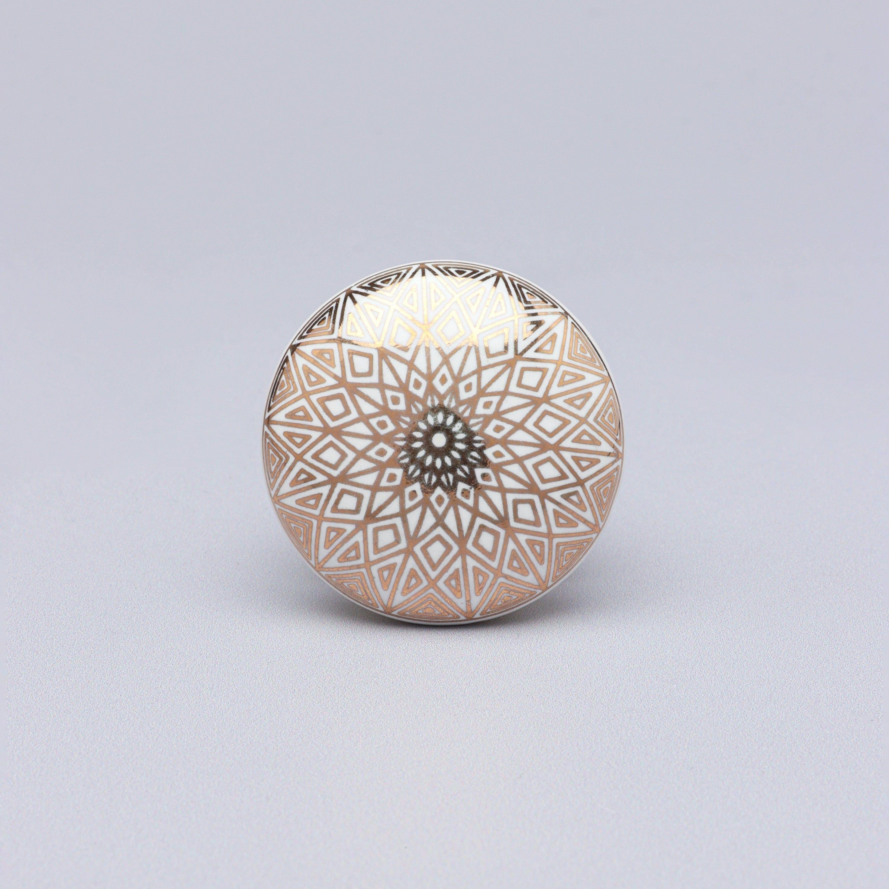 Aristocracy Gold Elegant Ceramic Door Knob - G Decor