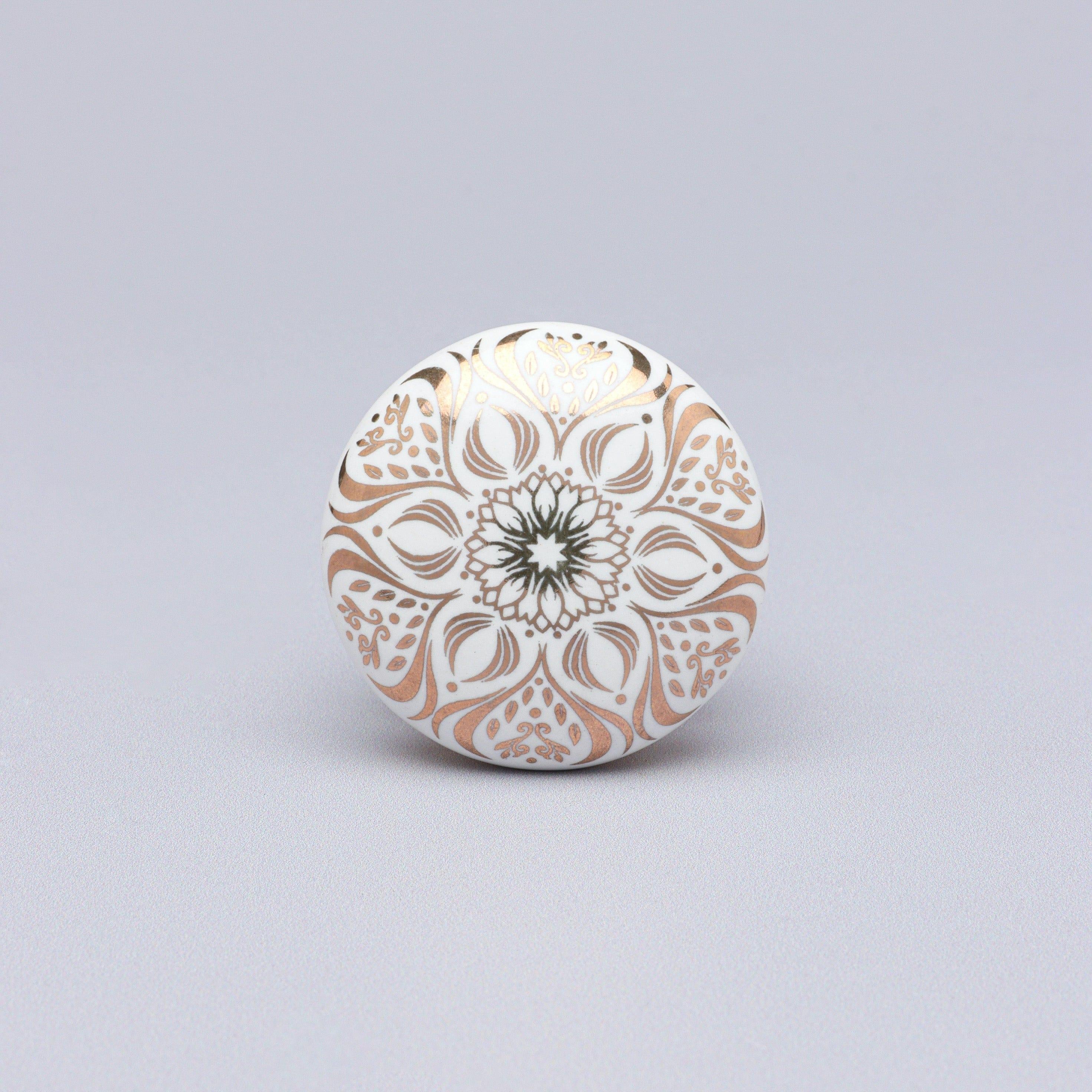 Aristocracy Gold Elegant Ceramic Door Knob - G Decor