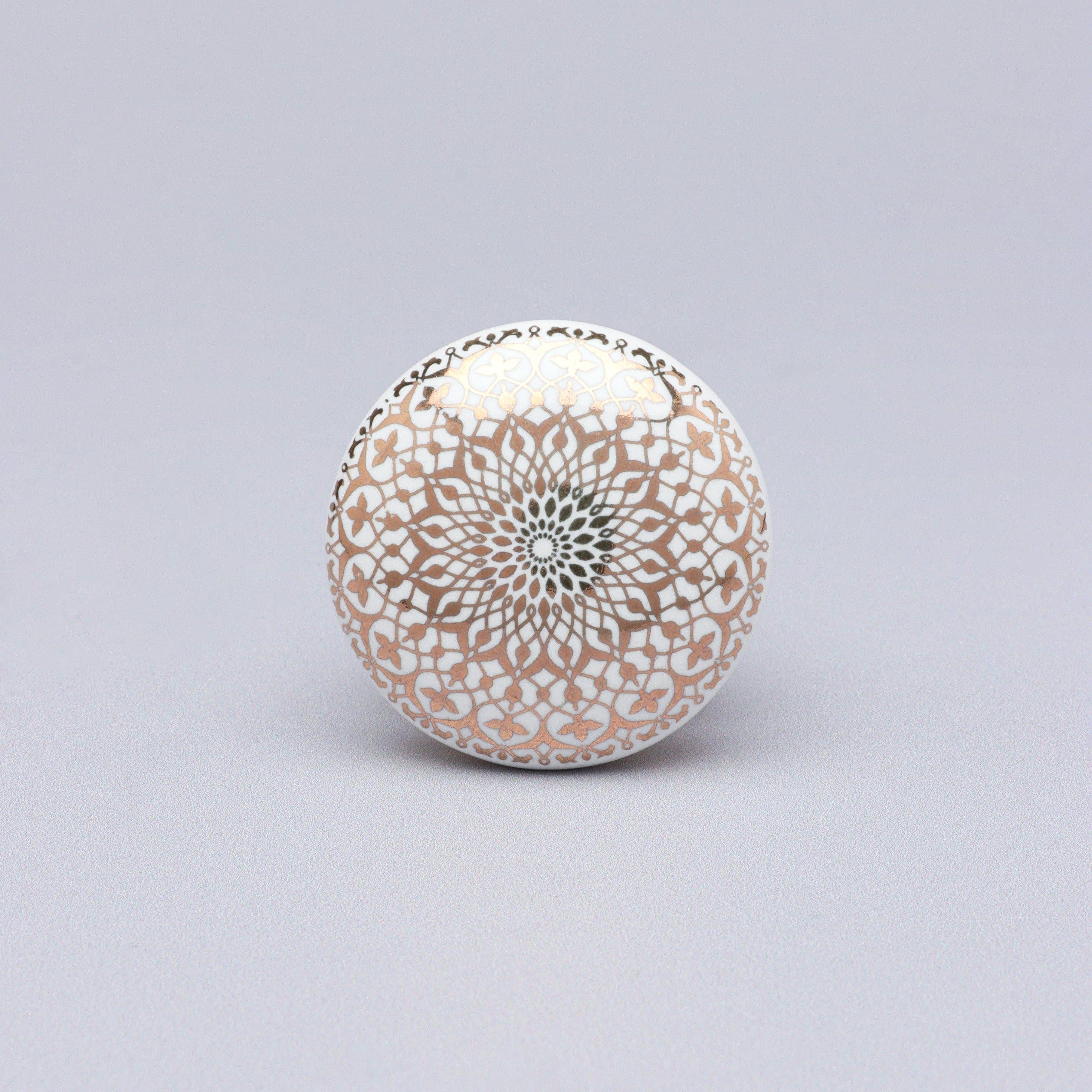 Aristocracy Gold Elegant Ceramic Door Knob - G Decor