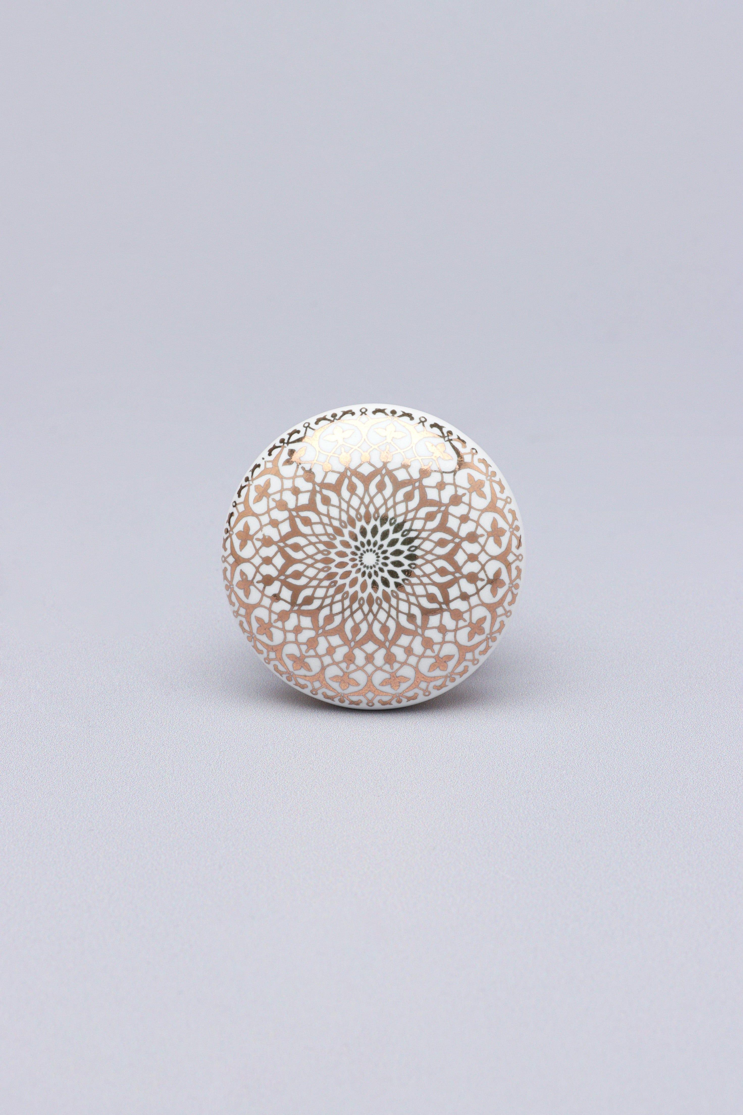 Aristocracy Gold Elegant Ceramic Door Knob - G Decor