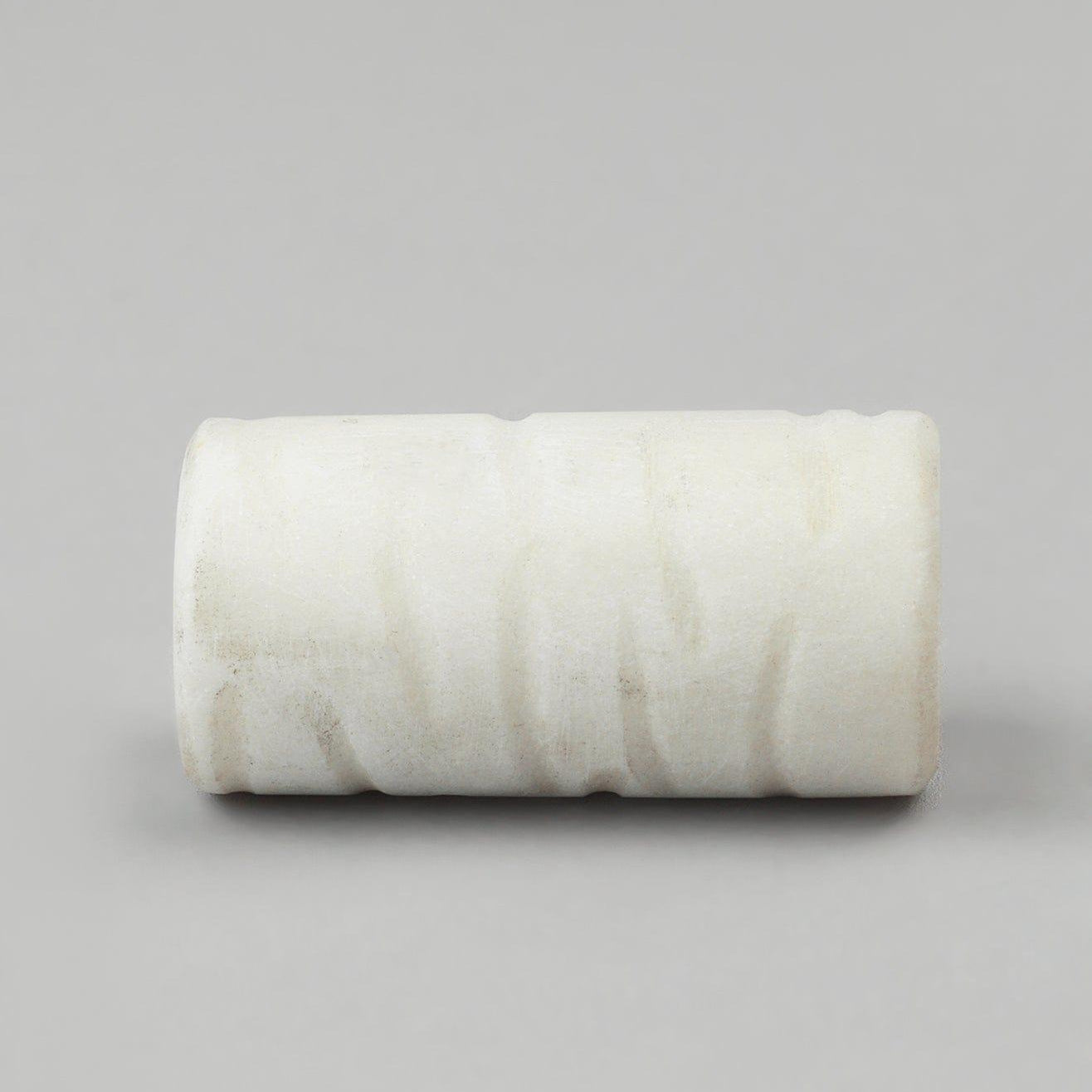 Bianca Estella Handcrafted Marble Hammered with Brass Pull Knob - G Decor