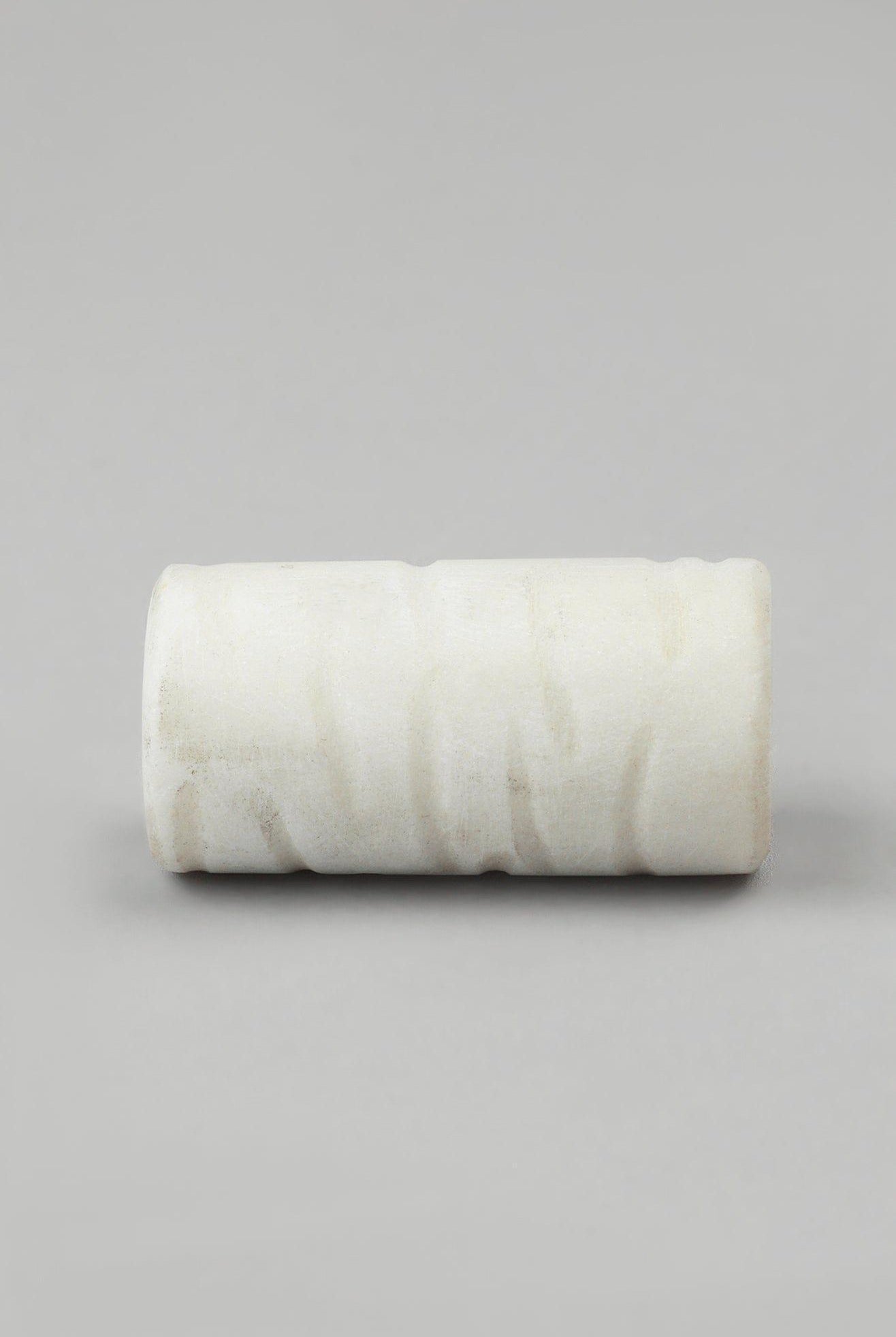 Bianca Estella Handcrafted Marble Hammered with Brass Pull Knob - G Decor