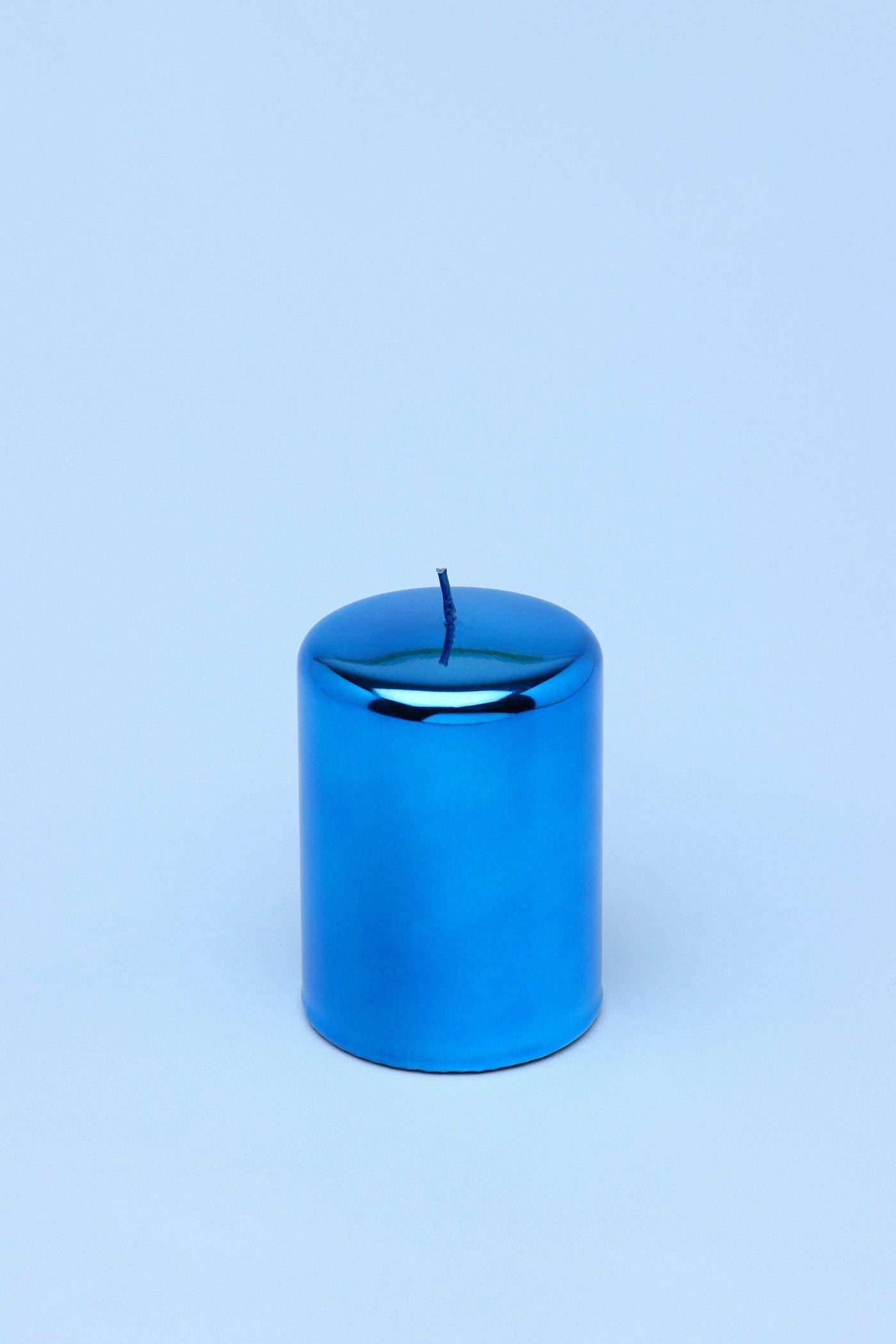 G Decor Candles Blue / Small Candle Blue Glass Effect Candles
