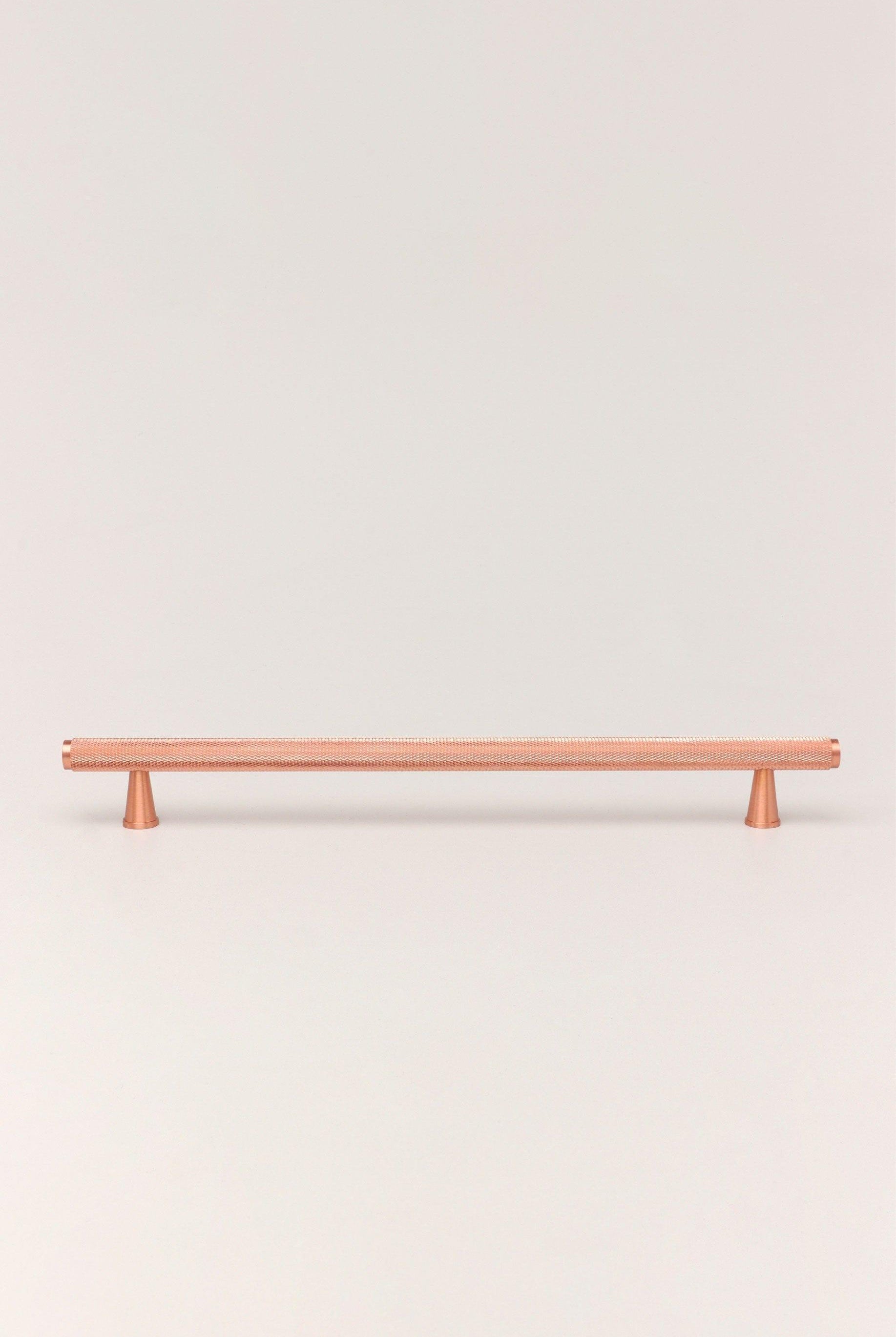 Brass Solid Matt Knurled T Bar Kitchen Rose Gold Cupboard Handles - G Decor