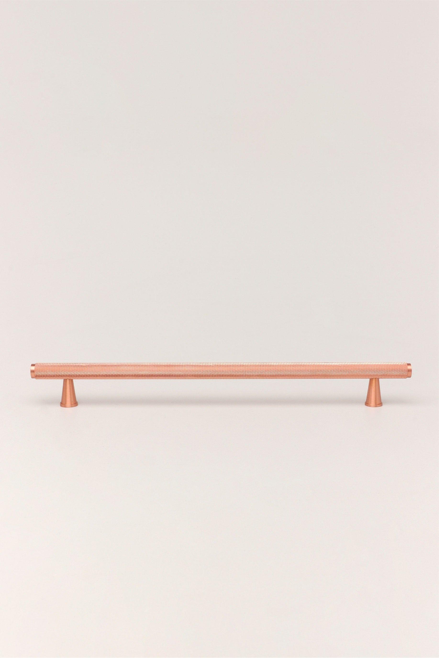 Brass Solid Matt Knurled T Bar Kitchen Rose Gold Cupboard Handles - G Decor