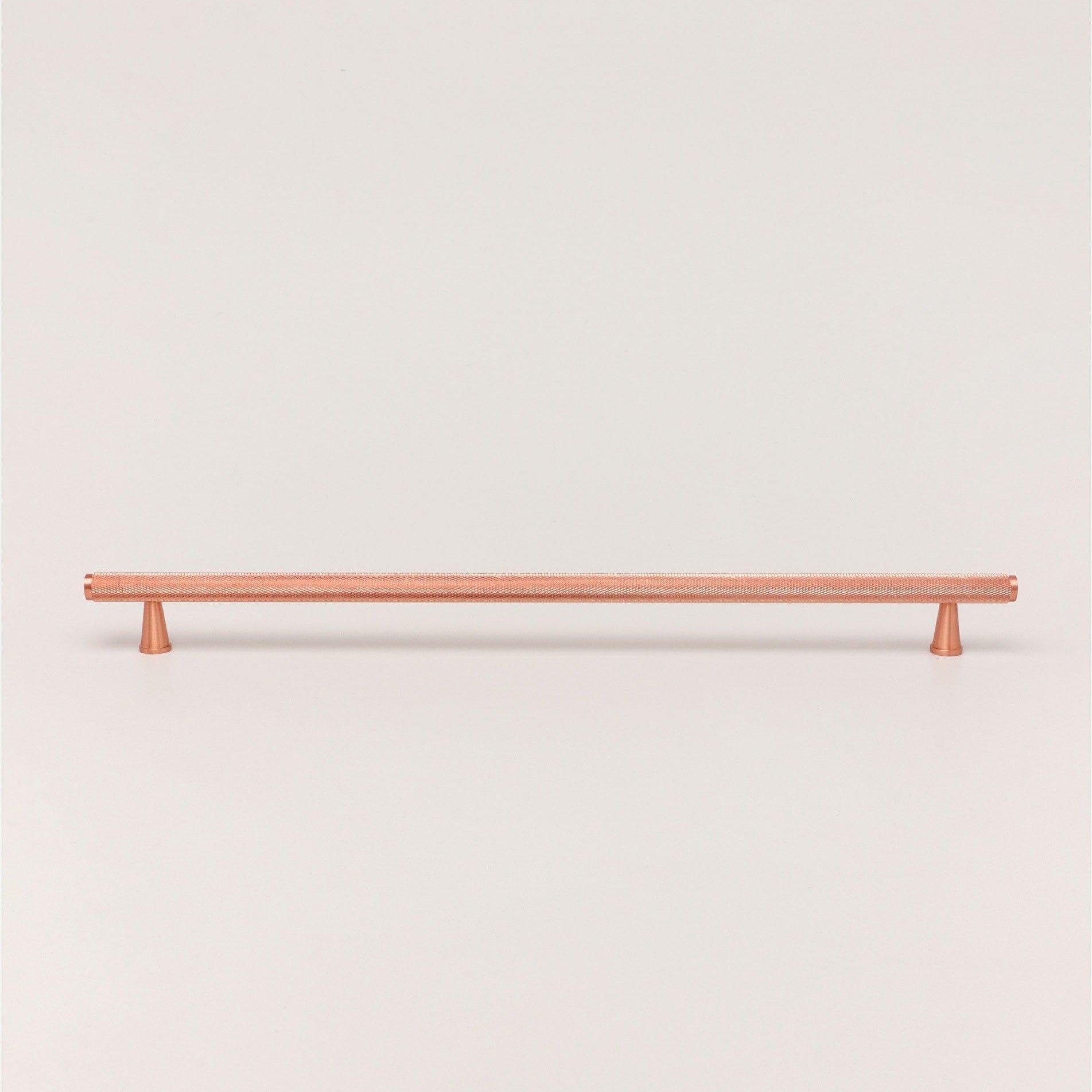 Brass Solid Matt Knurled T Bar Kitchen Rose Gold Cupboard Handles - G Decor