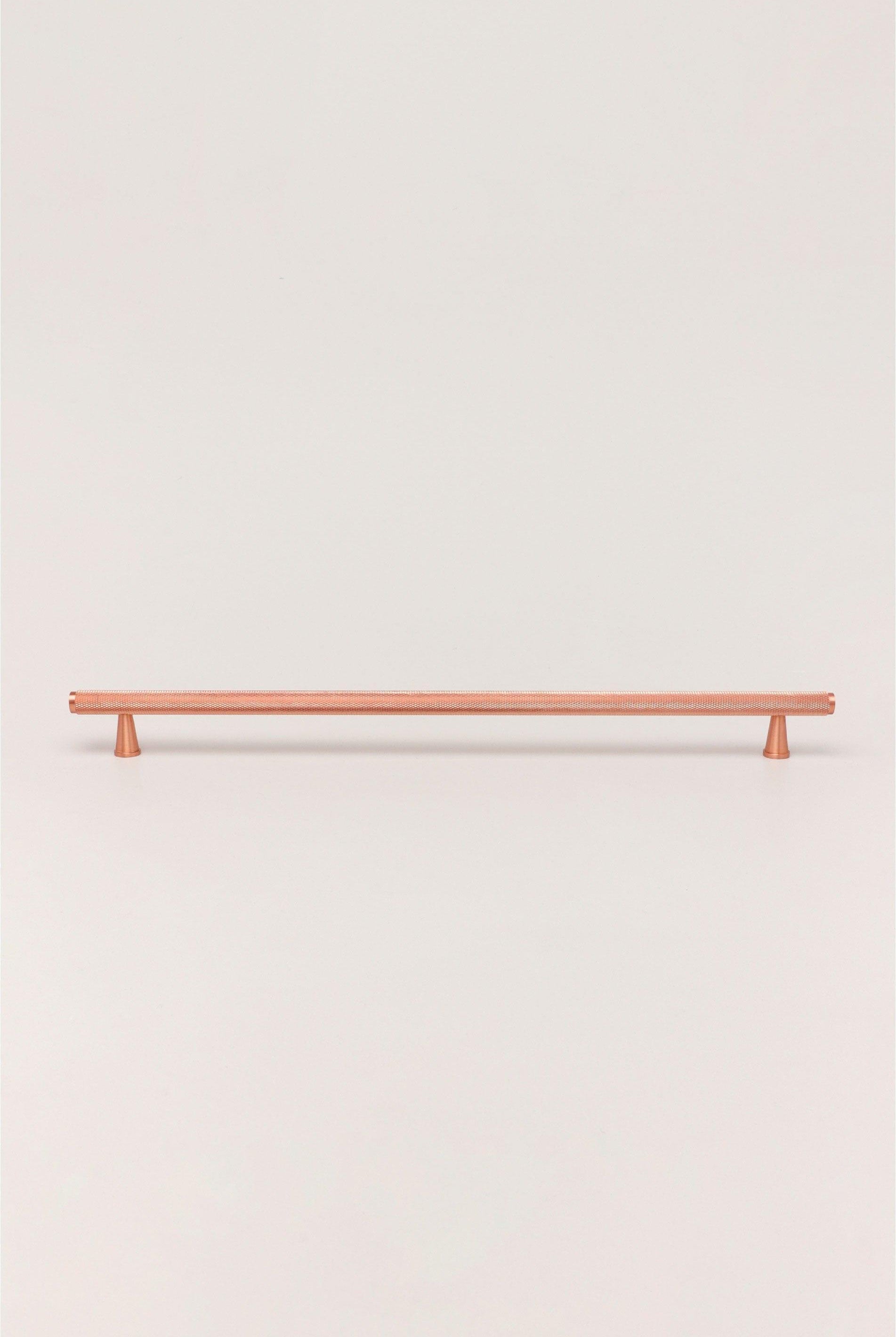 Brass Solid Matt Knurled T Bar Kitchen Rose Gold Cupboard Handles - G Decor