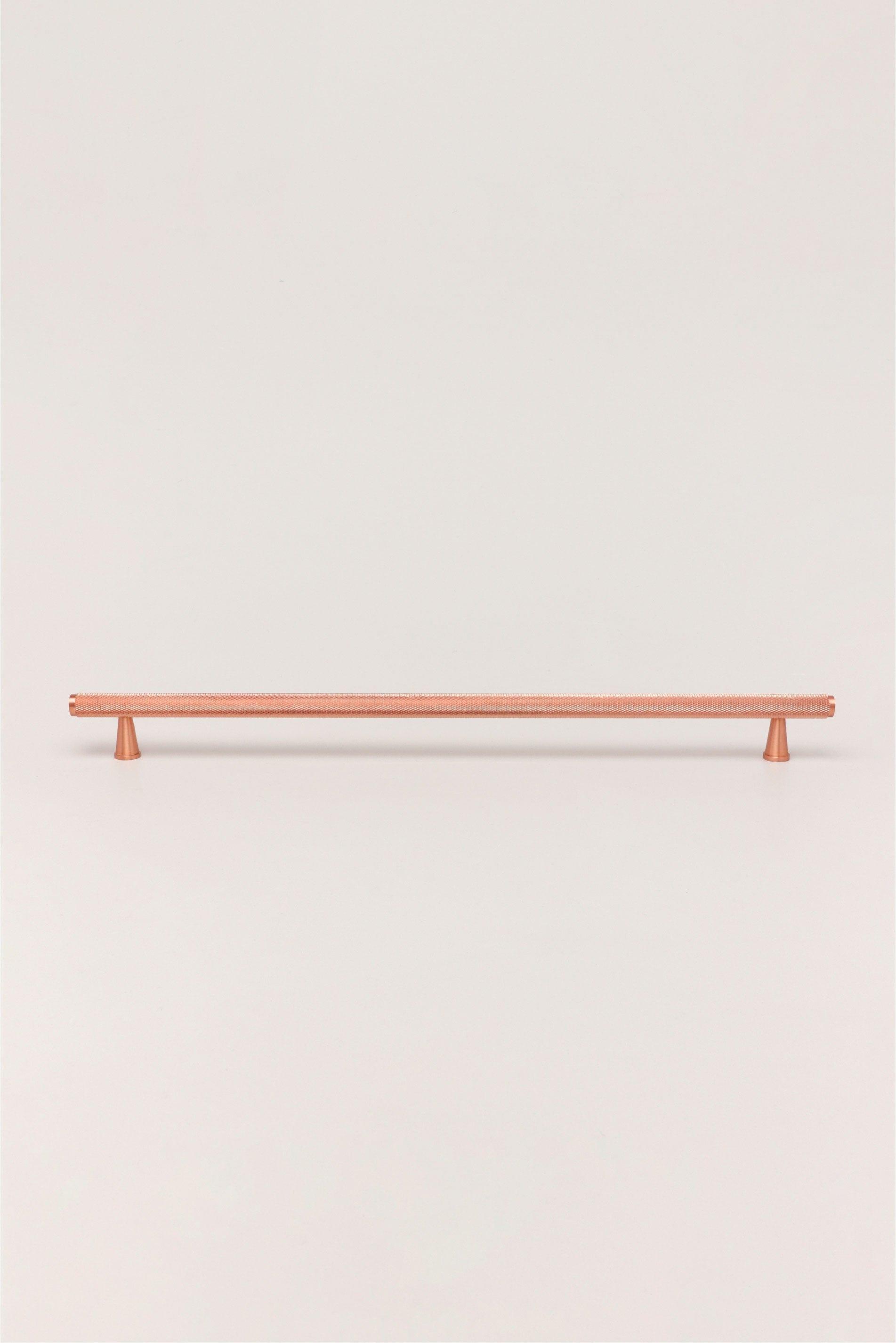 Brass Solid Matt Knurled T Bar Kitchen Rose Gold Cupboard Handles - G Decor