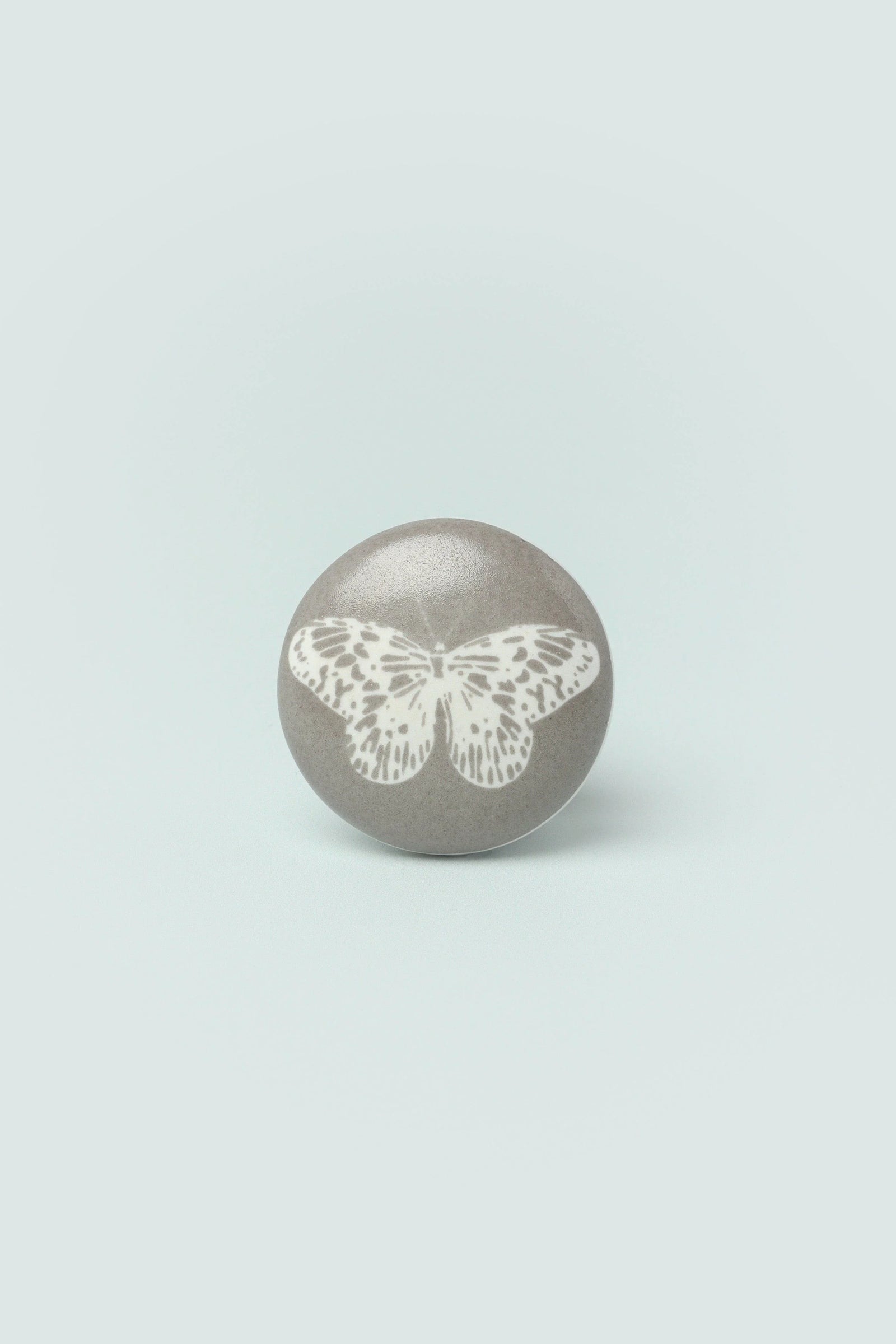 Butterfly Stamp Porcelain Cabinet Knob — alternate view, G Decor
