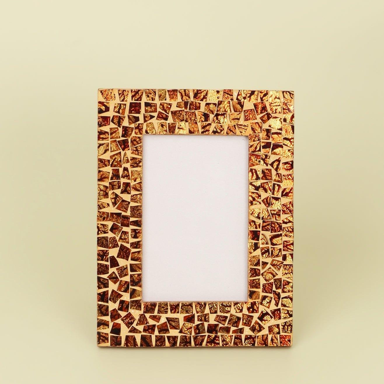 Canyon Handmade Glass Mosaic Photo Frame Rustic Earth Spirit Picture Display - G Decor