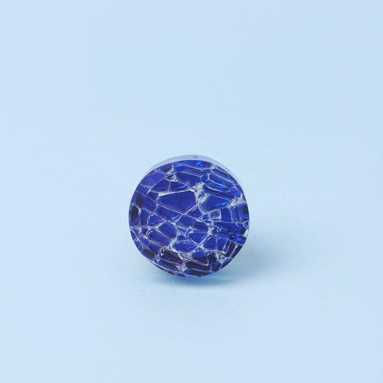 Cascadia Aurora Crystal Crackle Mirror Glass Pull Knob Dark Edition - G Decor