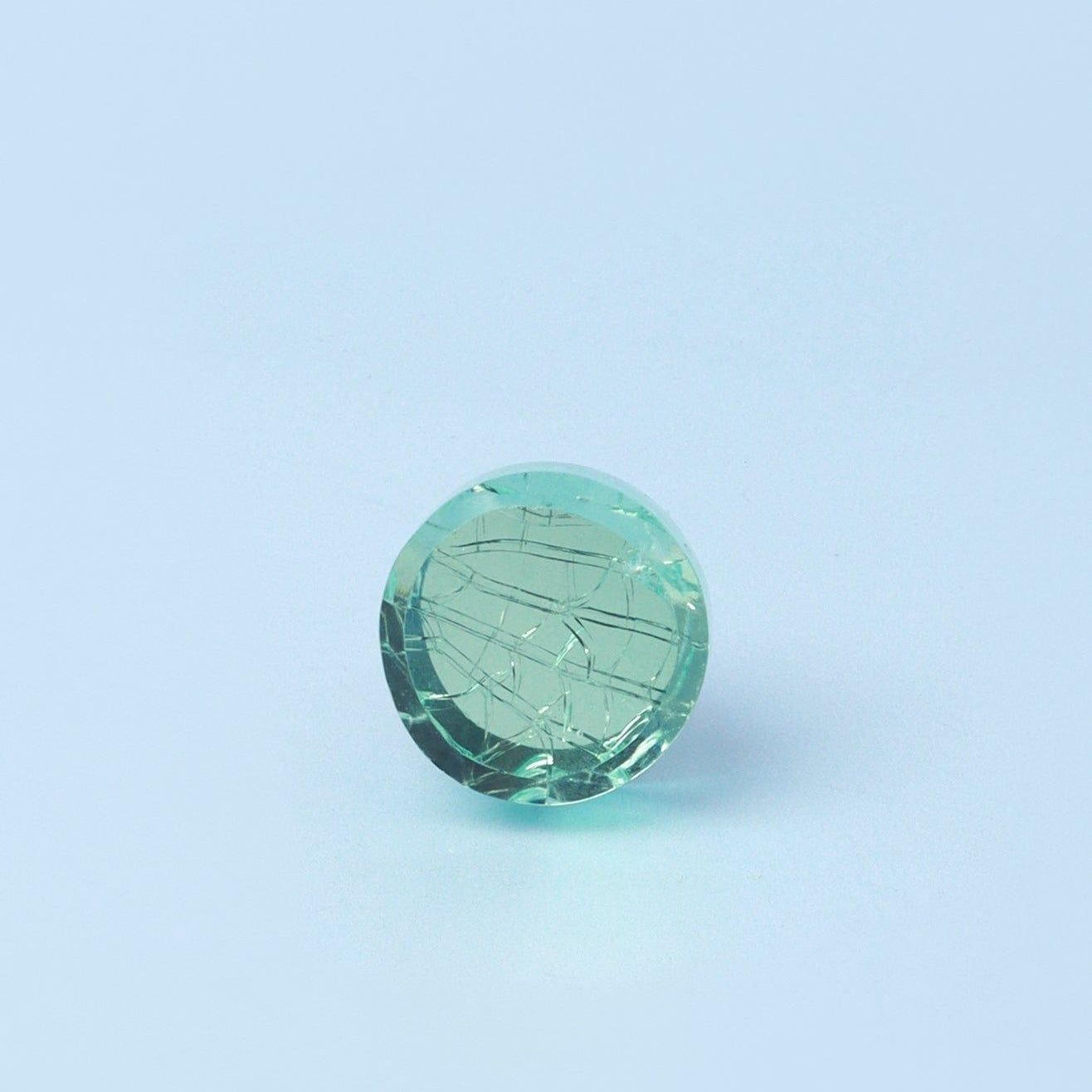 Cascadia Aurora Crystal Crackle Mirror Glass Pull Knob Greem And Light Blue Edition - G Decor