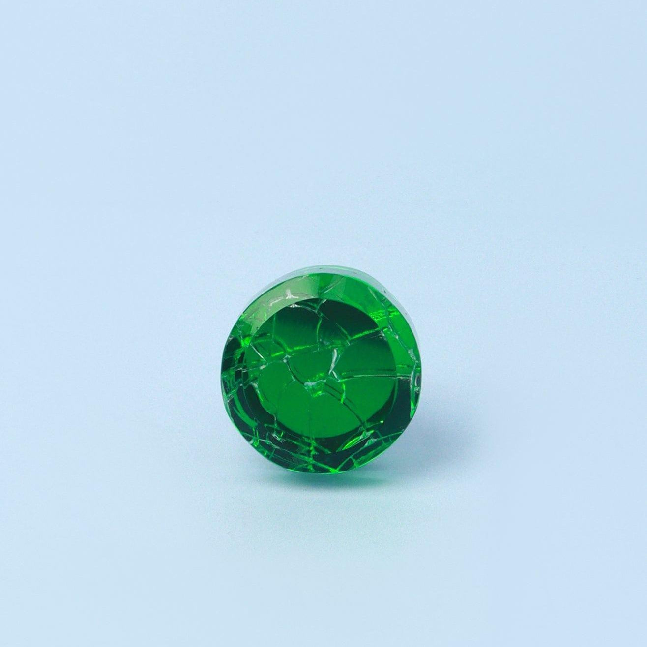 Cascadia Aurora Crystal Crackle Mirror Glass Pull Knob Greem And Light Blue Edition - G Decor