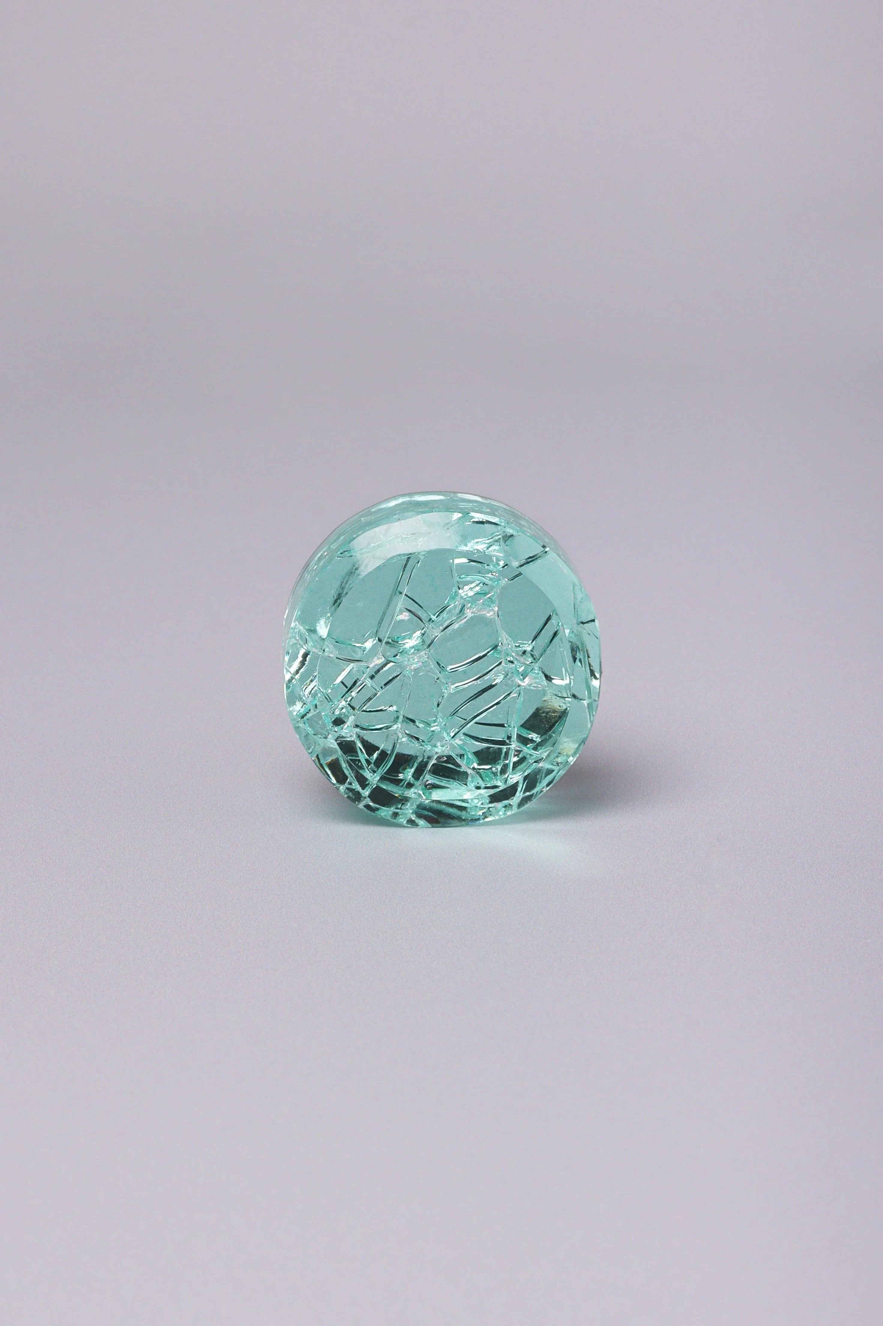 Cascadia Aurora Crystal Crackle Mirror Glass Pull Knob Light Edition - G Decor