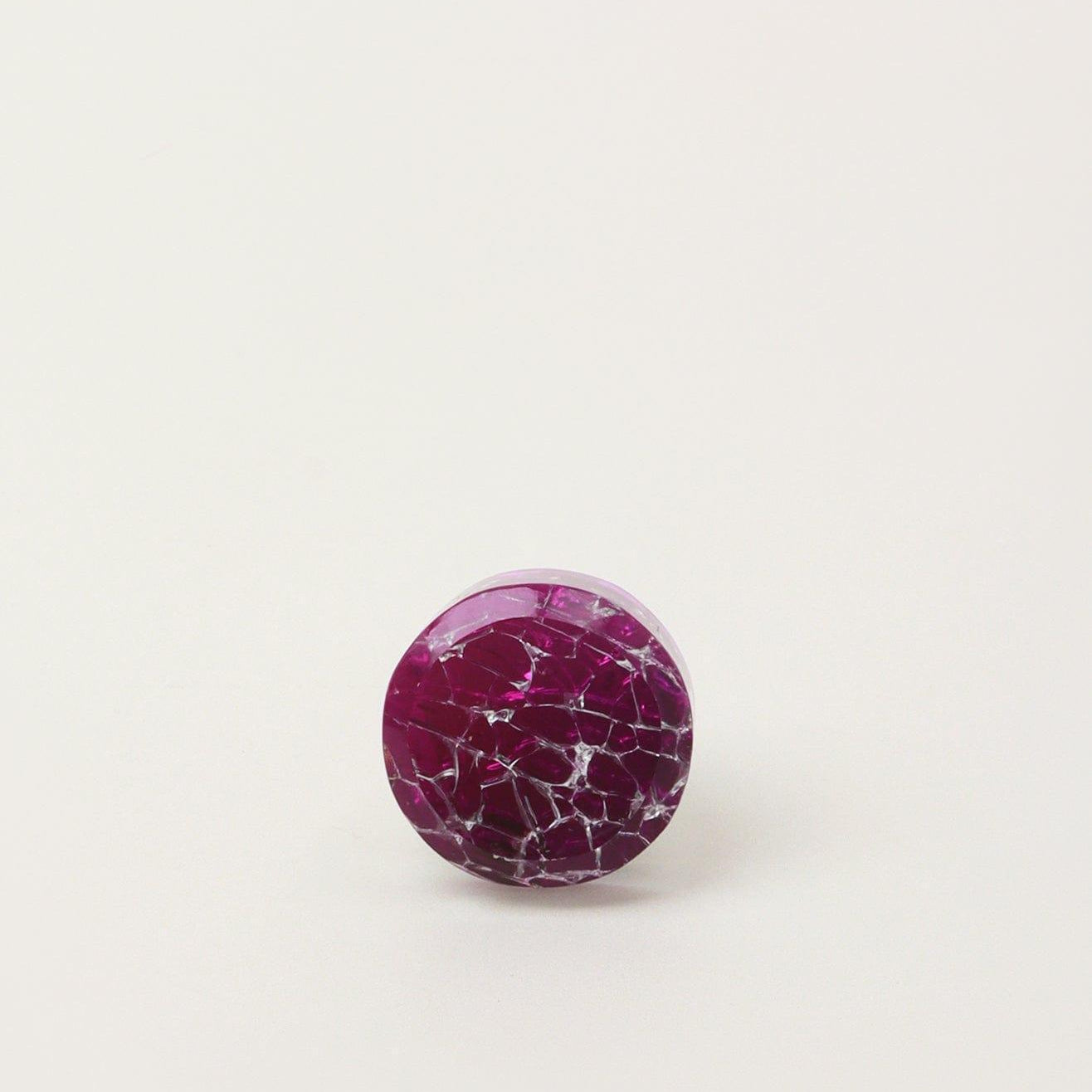 Cascadia Aurora Crystal Crackle Mirror Glass Pull Knob Shades Edition - G Decor