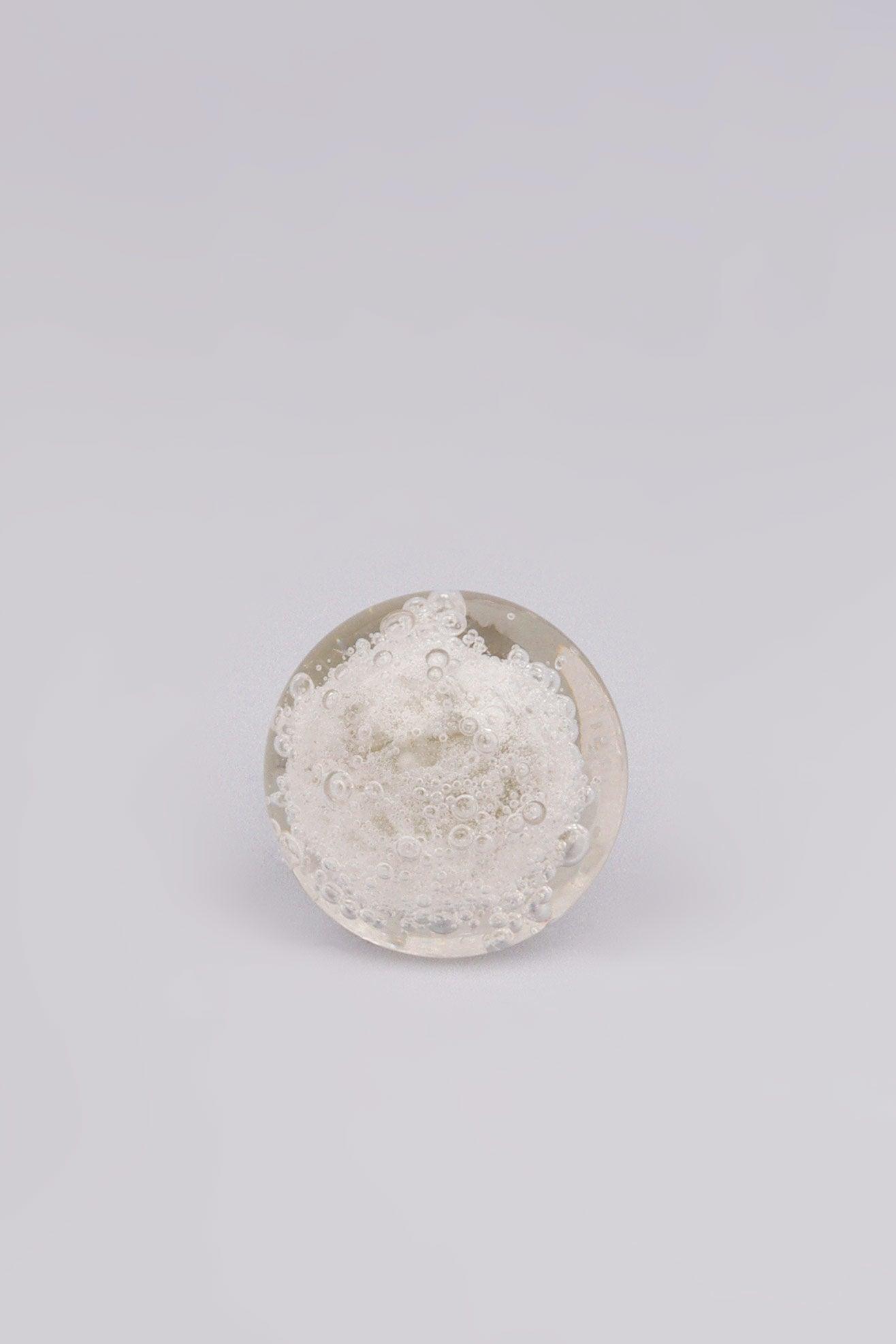 Caspian Bubbles Clear Round Glass Cabinet Pull Knob - G Decor